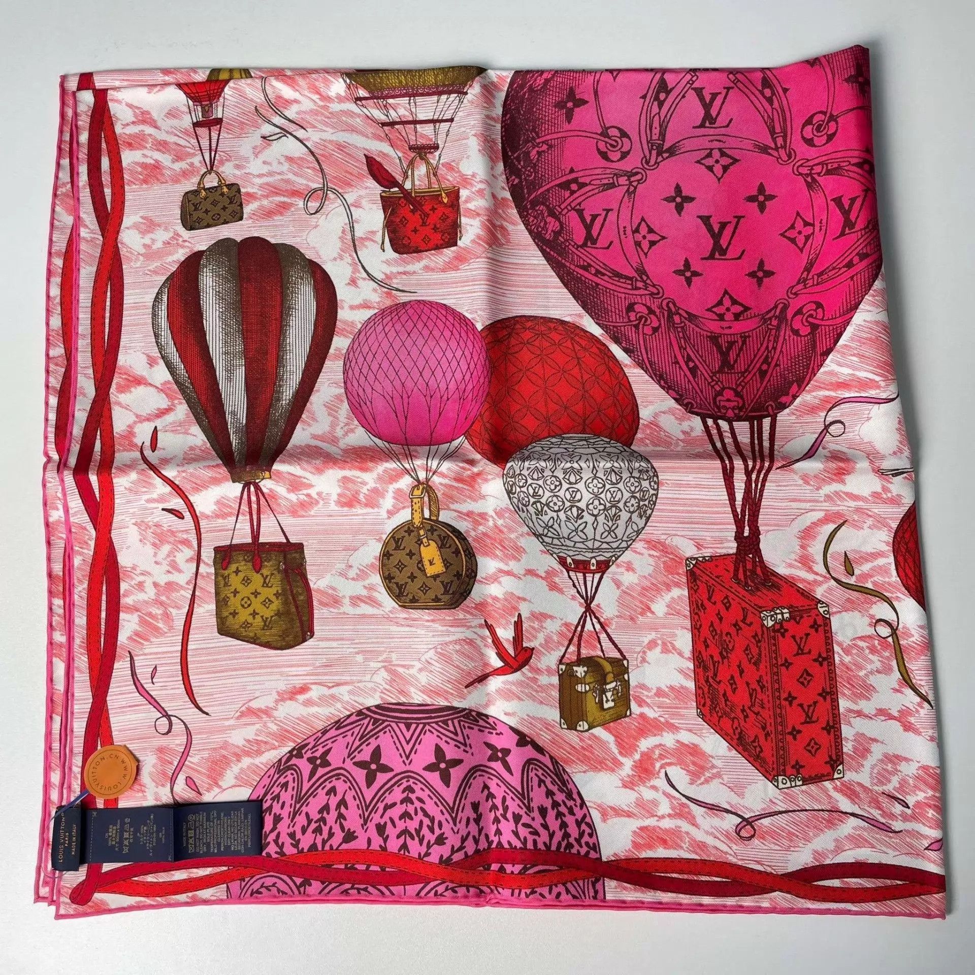 Louis Vuitton LV New Silk Colorblock 90x90 Scarf Size ONE SIZE - 3 Thumbnail