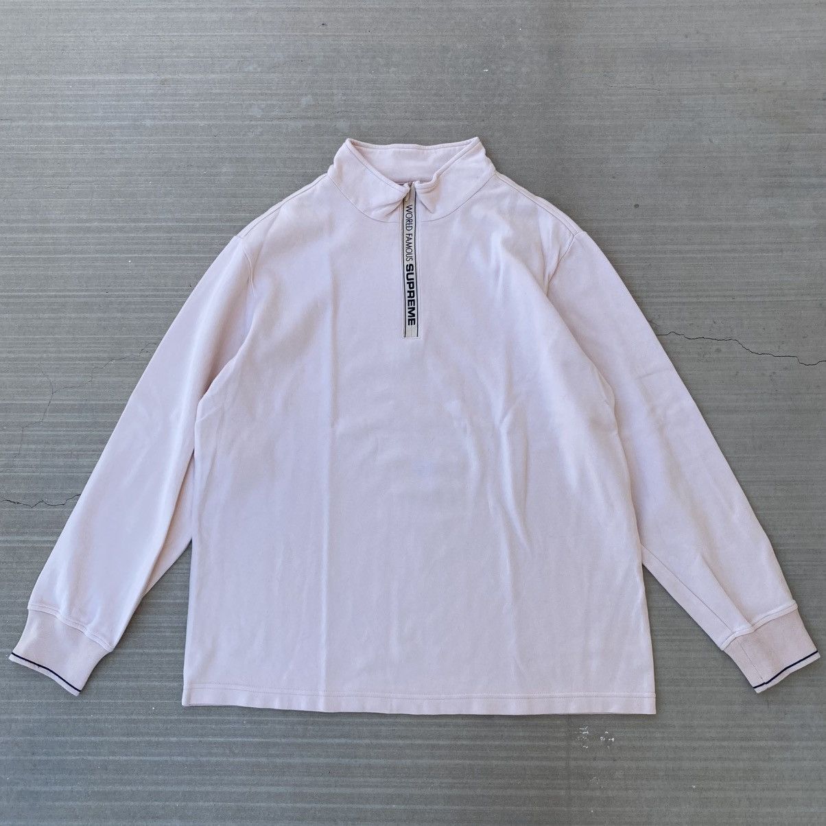 新品Supreme World Famous Half Zip Sweater Supreme World Famous Yellow 1/4 Zip - Oliver's Archive