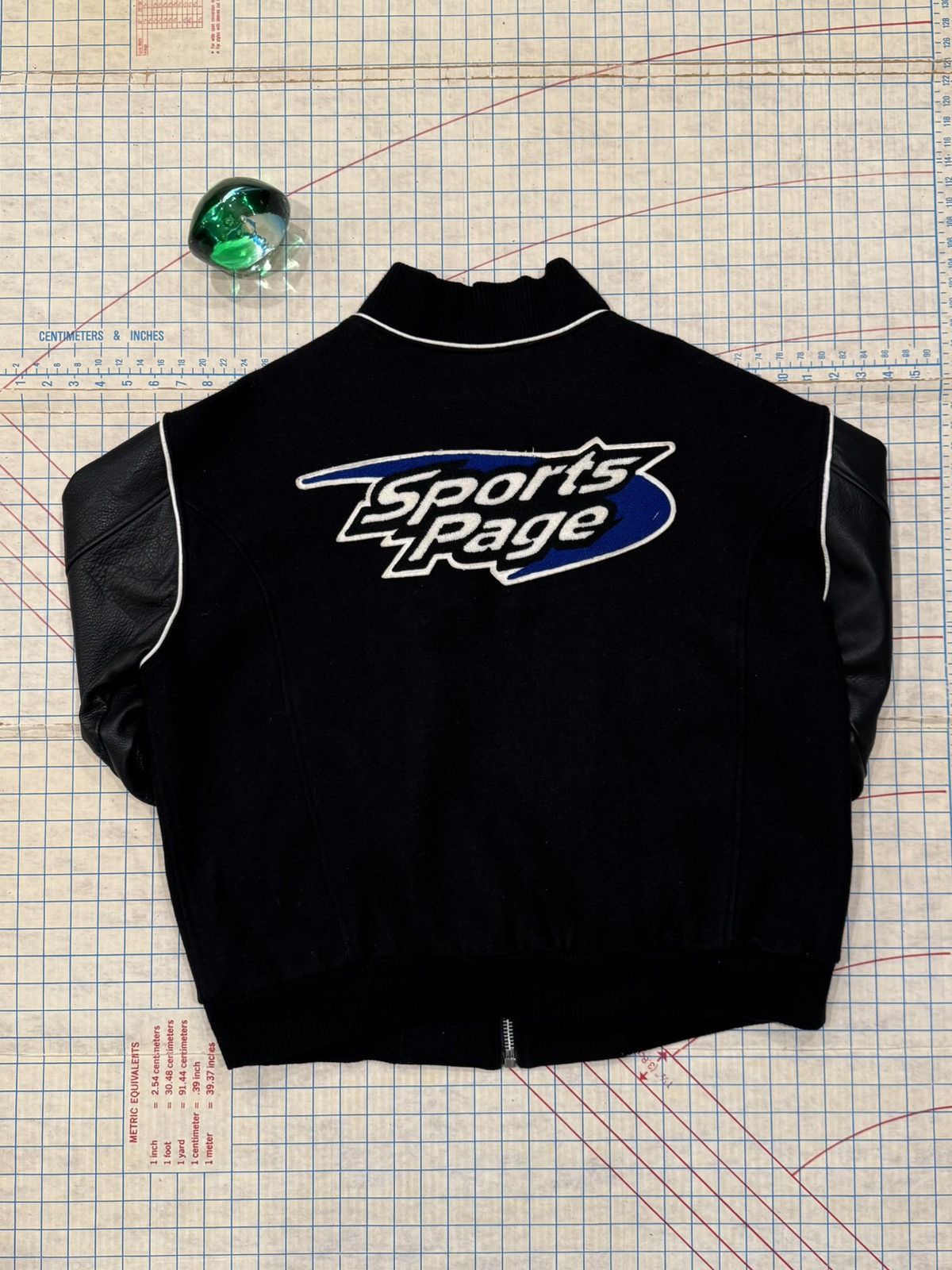 Vintage Vintage Sports Page 90’s Sports Leather & Wool Bomber Jacket Size US XL / EU 56 / 4 - 3 Thumbnail