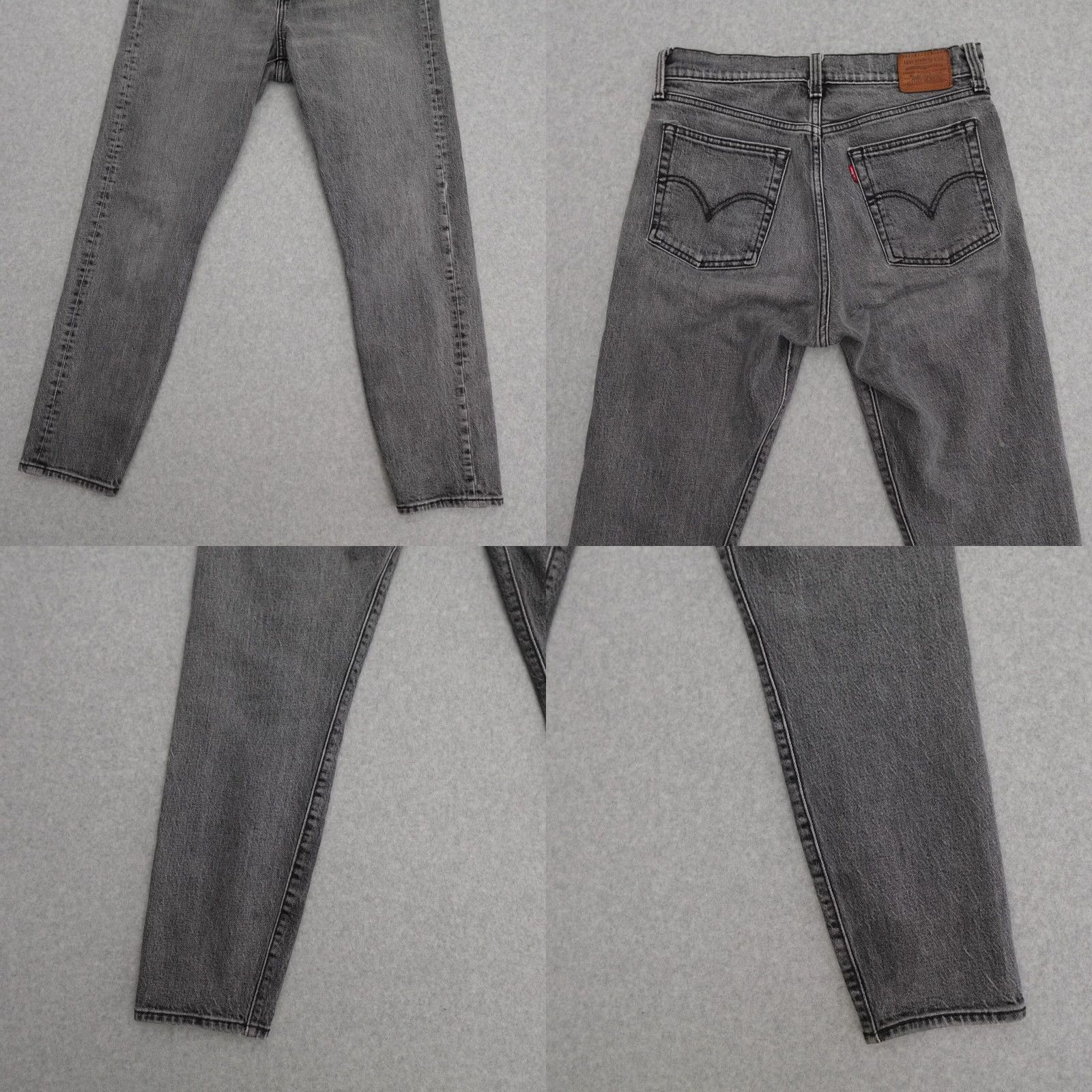 Levi's LEVI'S Jeans Womens 28 Gray Wash Wedgie Big "E" Button Fly Regular Fit Tapered Pants XS? Size 28" / US 6 / IT 42 - 9 Thumbnail