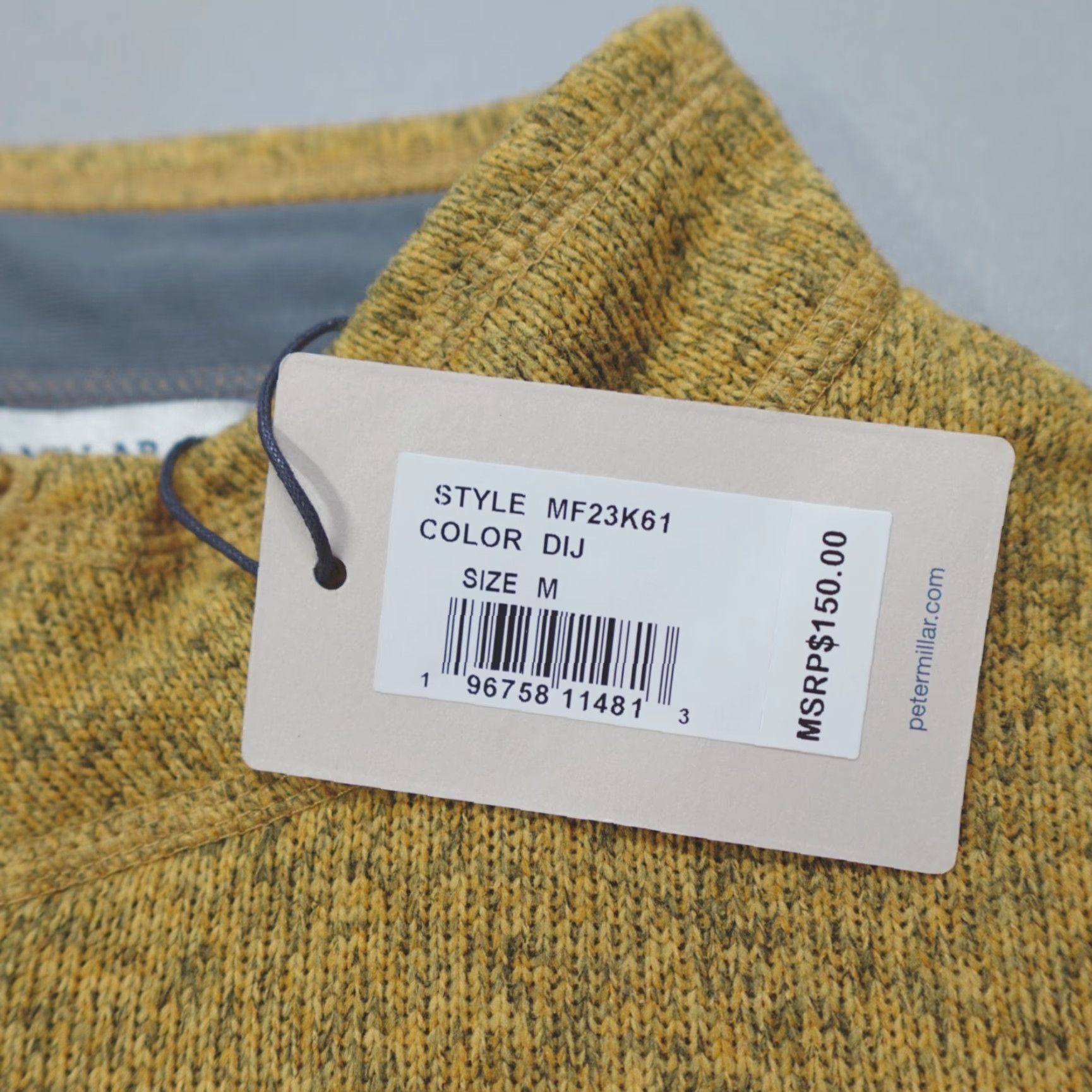 Peter Millar VINTAGE Peter Millar Crown Sweater Fleece Vest Dijon Yellow Sweater Men's Size M 50 Size US M / EU 48-50 / 2 - 3 Thumbnail