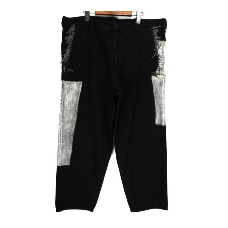 Yohji Yamamoto POUR HOMME DENIM JEANS WITH SIDE FLAP DETAILS