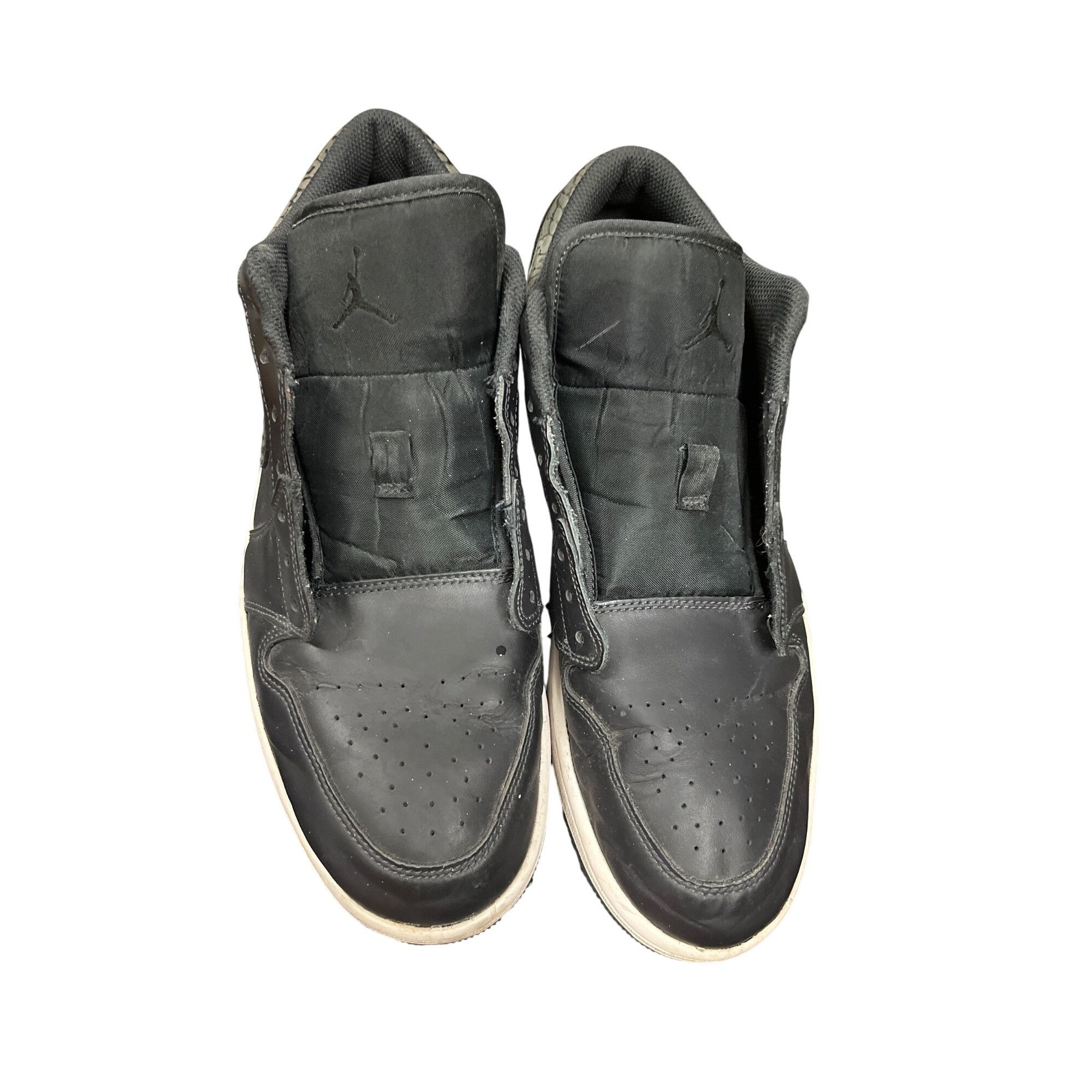 Nike Nike Jordan Air Jordan mens black leather elephant sneakers Size US 13 / EU 46 - 18 Thumbnail