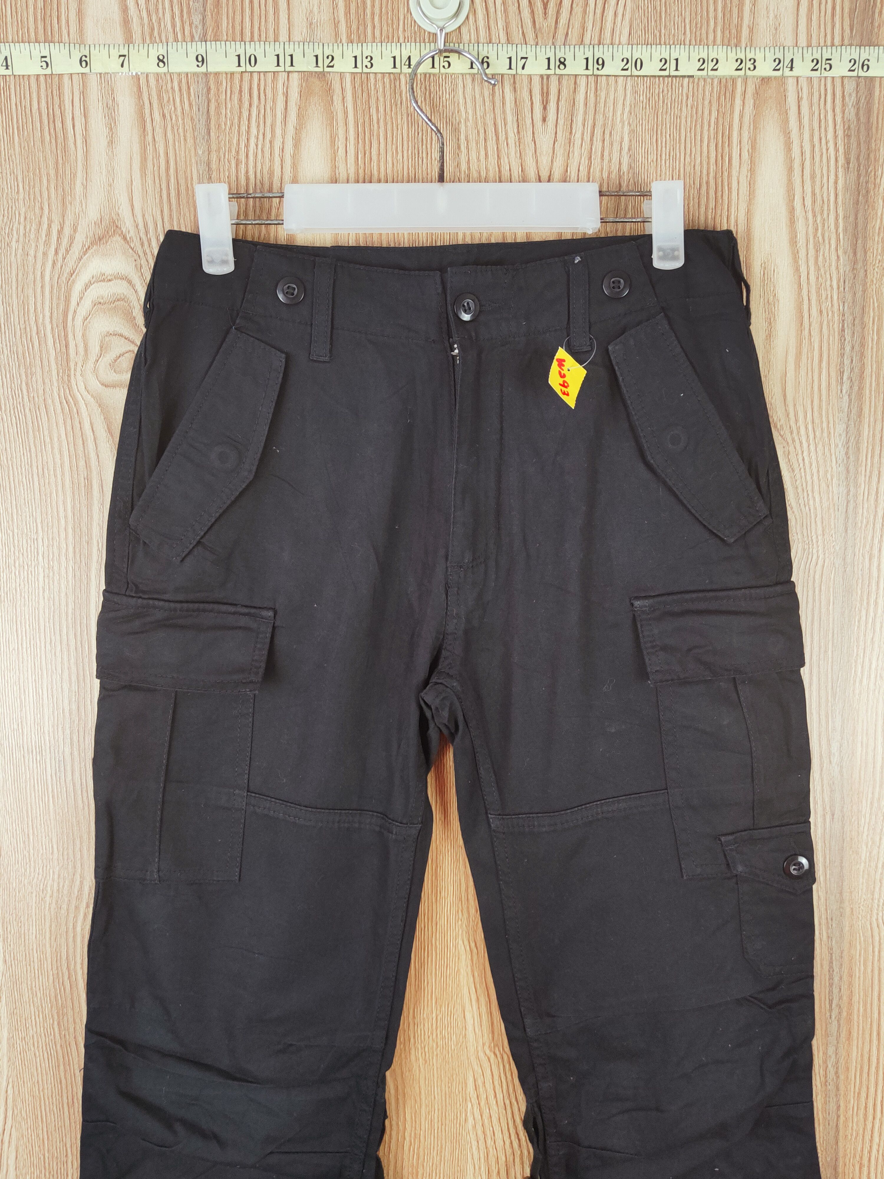 Japanese Brand Japanese Brand Black Multipocket Tactical Cargo Pants #W293 Size US 29 - 2 Thumbnail