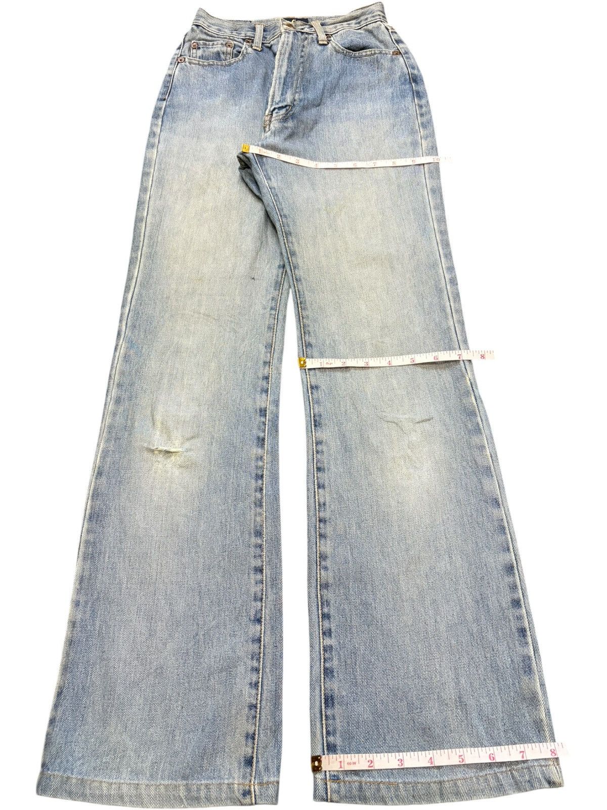 Diesel Vintage Japanese Brand Mud Wash Distress Flare Jeans Size 22" - 8 Thumbnail
