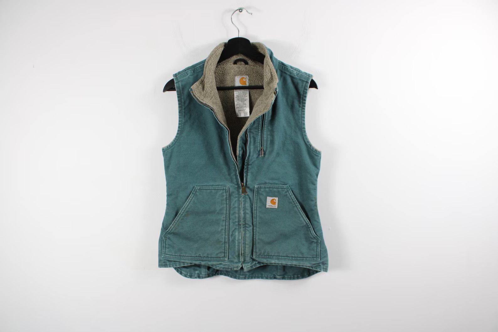 image of Carhartt Detroit Jacket-Vest / Blanket Lined in Denim, Women's (Size XS)