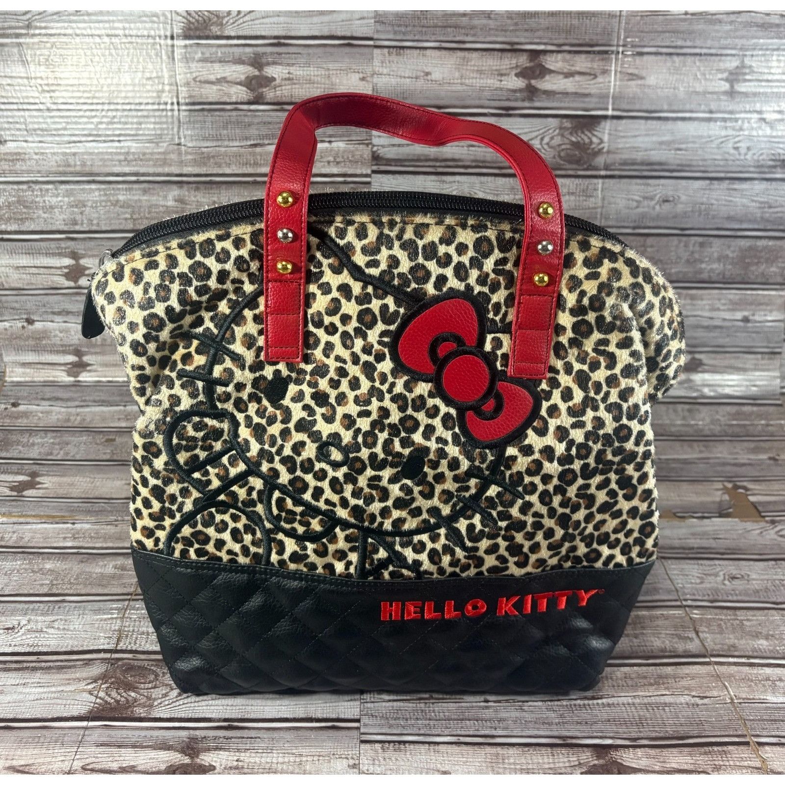 hello kitty backpack red leopard SANRIO Print Approximately W250 x H240 x D170 mm Material Hello kitty purse leopard -