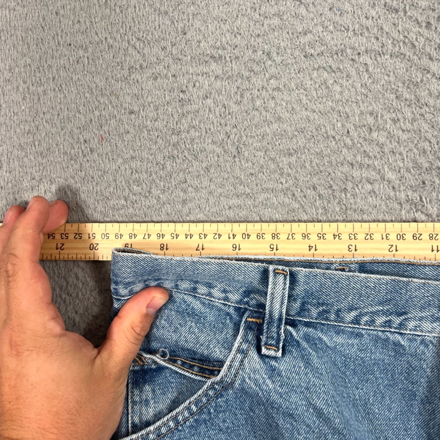 Wrangler Vintage Wrangler Men's Bermuda Shorts 40 Blue Denim Casual Summer Fall Spring Mens Size US 40 / EU 56 - 6 Thumbnail