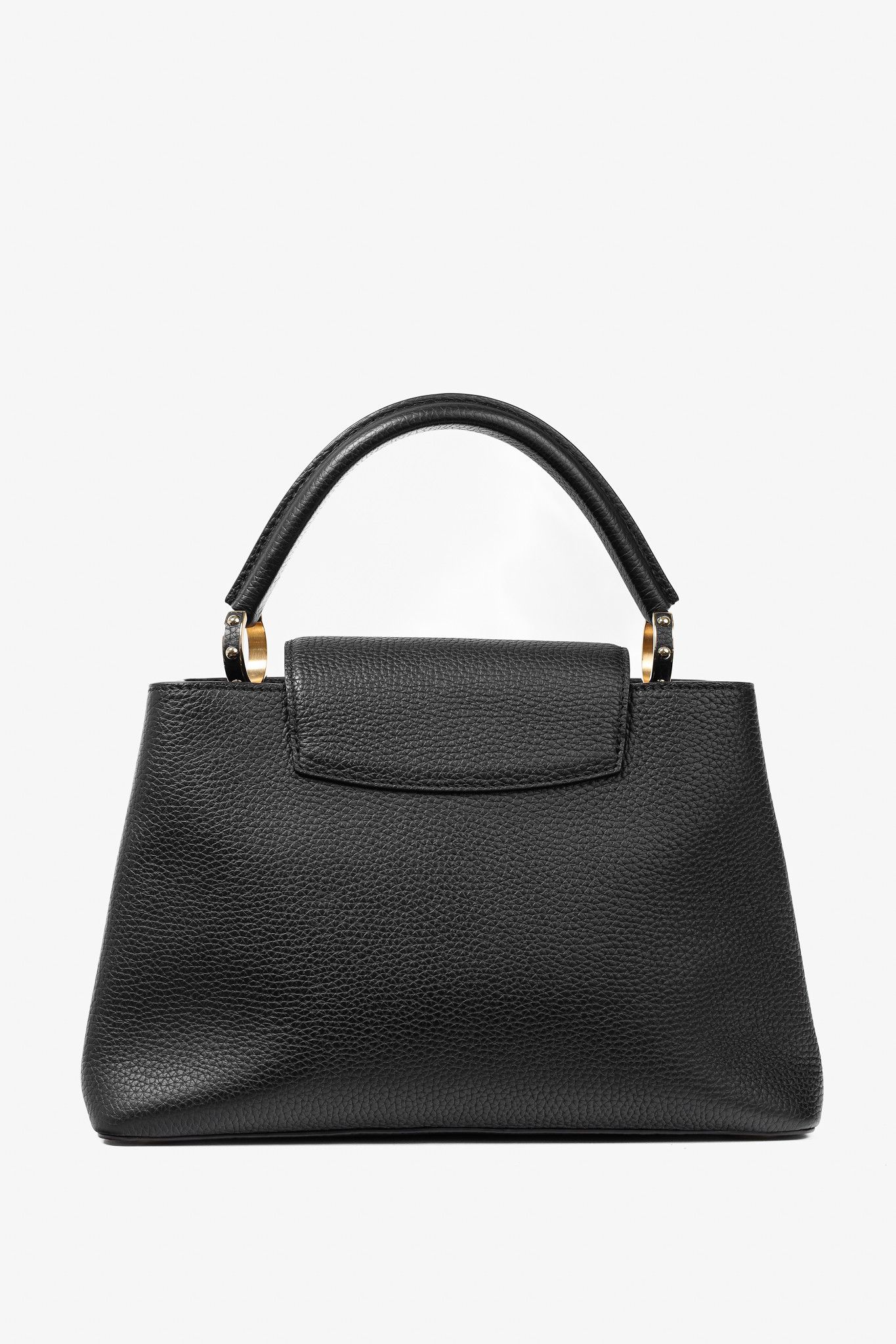 Louis Vuitton Louis Vuitton Capucines MM Black Taurillon Leather Handbag Size ONE SIZE - 4 Thumbnail