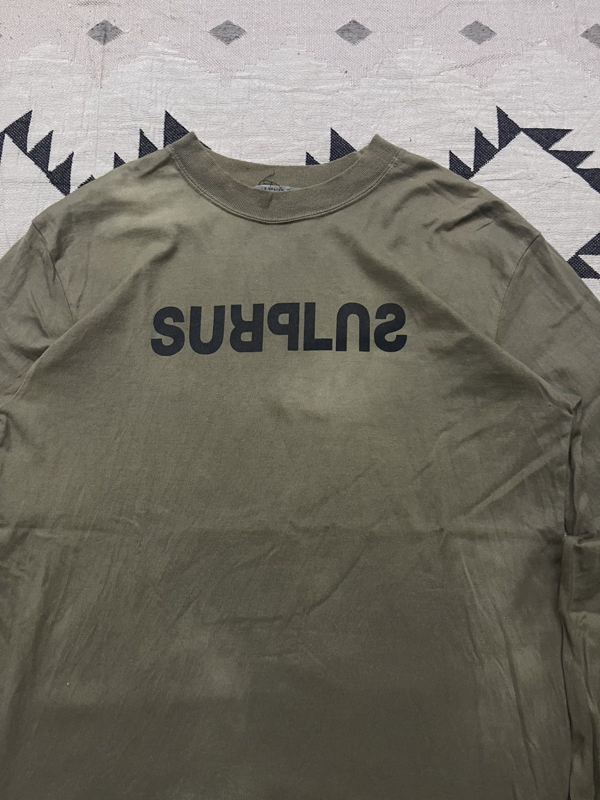 Surplus Research 2000s CHANGING TIME X SURPLUS JAPANESE BRAND SUN FADED SHIRT Size US M / EU 48-50 / 2 - 6 Thumbnail