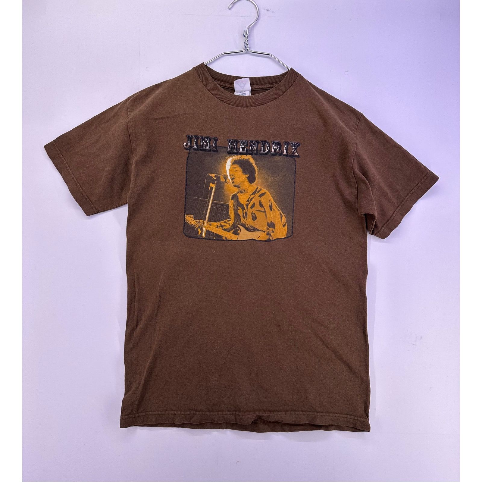 AAA Vintage 02 Y2K Jimi Hendrix T-Shirt Sz Medium Brown Size US M / EU 48-50 / 2 - 2 Thumbnail