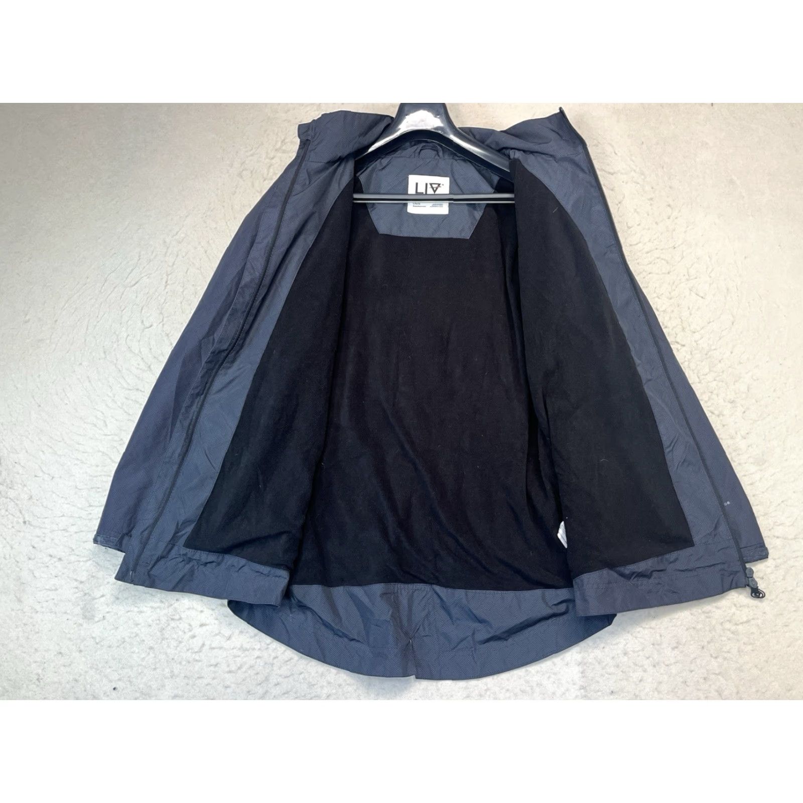 Vintage Liv Windbreaker Jacket Hooded Full Zip Lightweight Black Large Women's Casual Outdoor Fall Winter Jacket Size L / US 10 / IT 46 - 6 Thumbnail