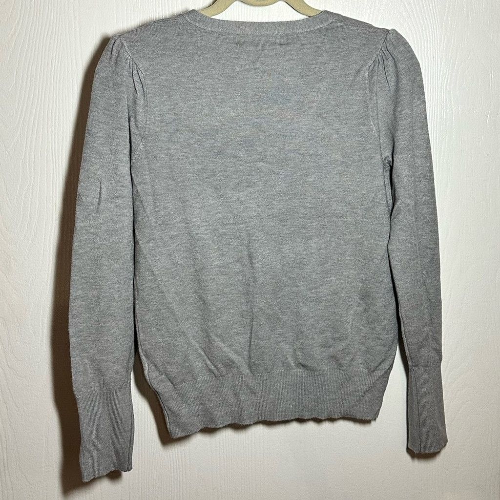 Other Catherine Malandrino Heather Gray V-neck Sweater Size S / US 4 / IT 40 - 6 Thumbnail