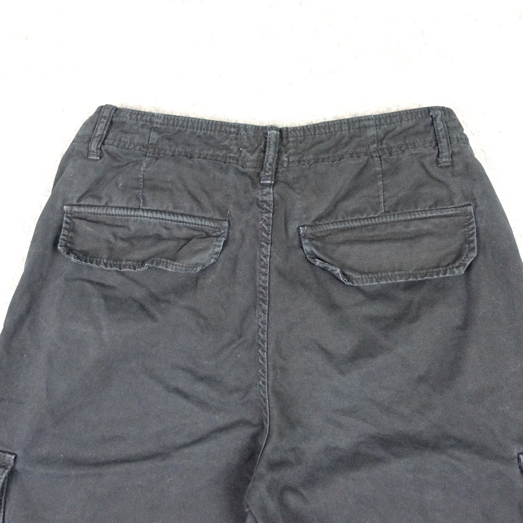 Zara Zara Pants Womens 6 Black Cargo Pockets Straight Leg Cotton Utility Casual Pants Size 28" / US 6 / IT 42 - 7 Thumbnail