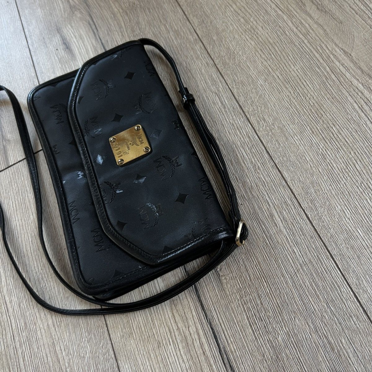 MCM × Vintage Vintage MCM Crossbody Bag Monogram Black West Germany Size ONE SIZE - 5 Thumbnail