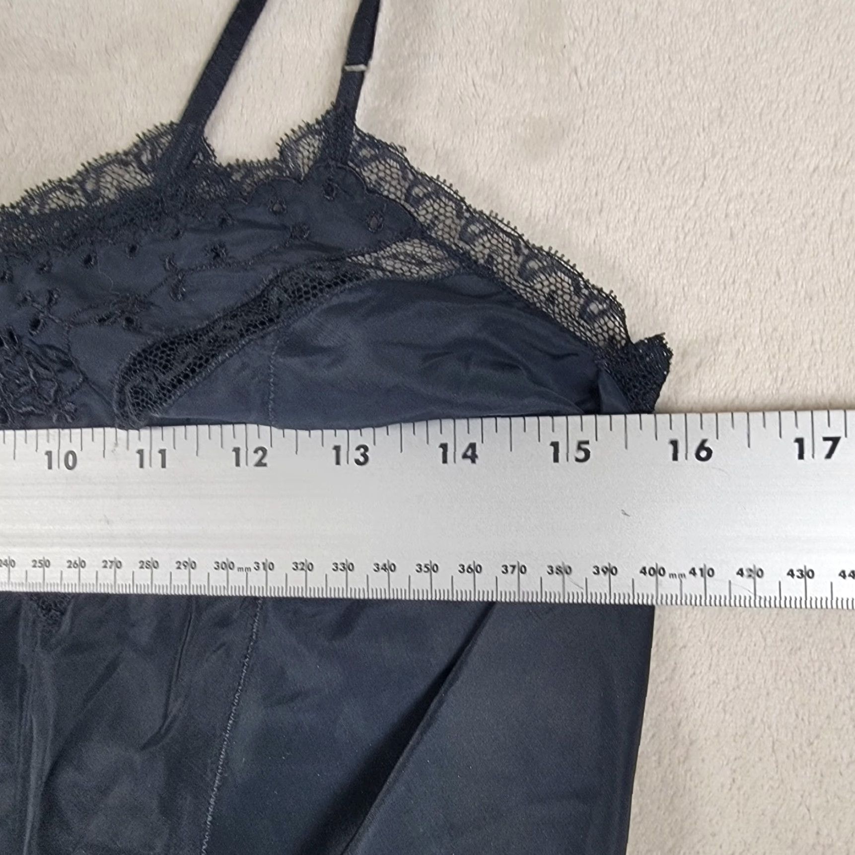 Vintage VINTAGE Barbizon Slip Dress Small Black Lace Nightgown 1960s Indie Club Wear Size XXL / US 16-18 / IT 52-54 - 7 Thumbnail