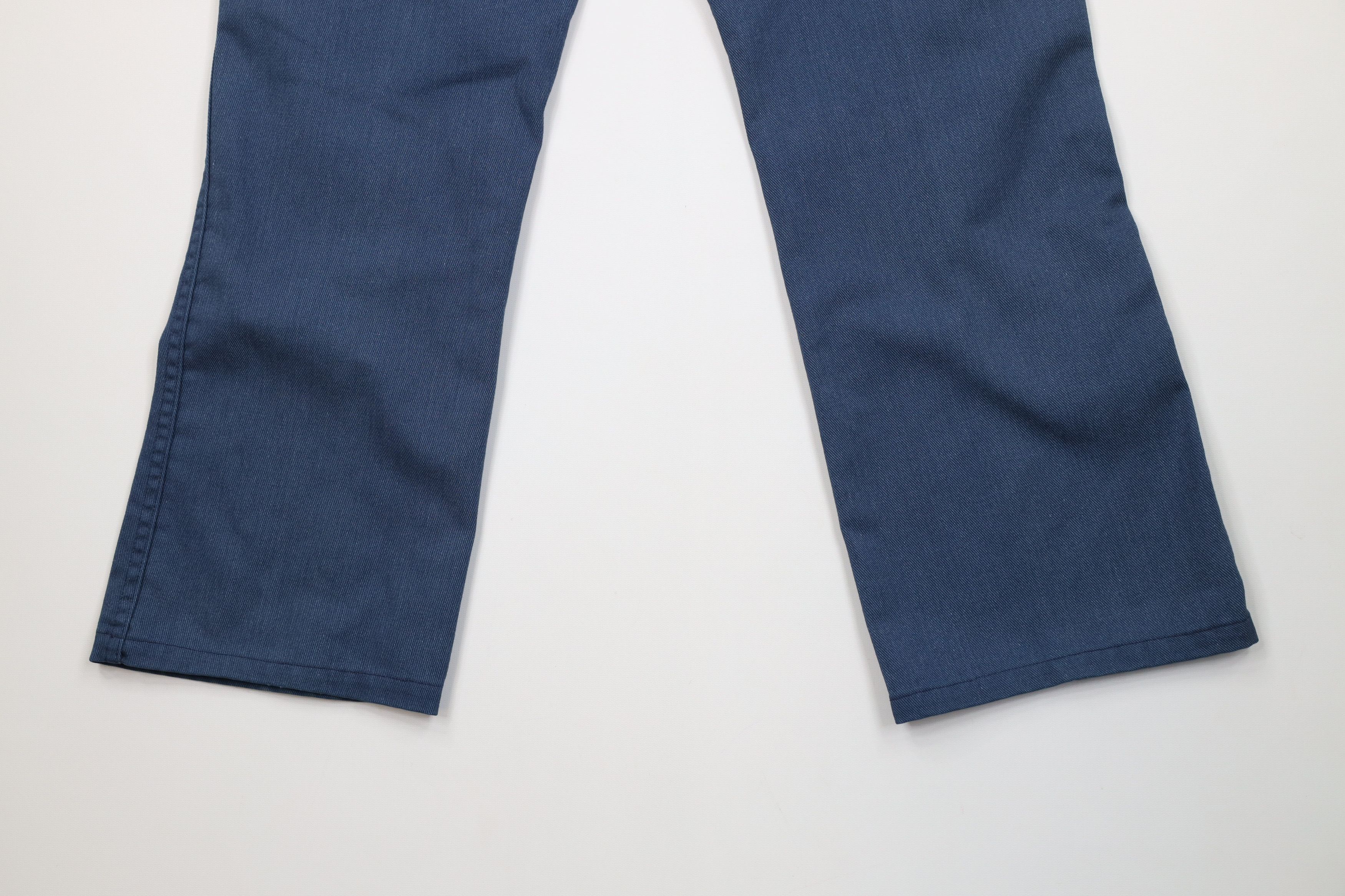 Dickies Vintage 70s Dickies Workwear Flared Wide Leg Pants Blue USA Size US 36 / EU 52 - 12 Thumbnail