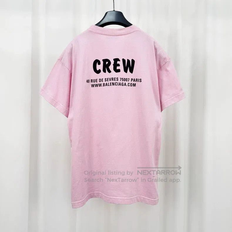 Balenciaga Balenciaga CREW Print Short Sleeve T. Size US S / EU 44-46 / 1 - 2 Thumbnail