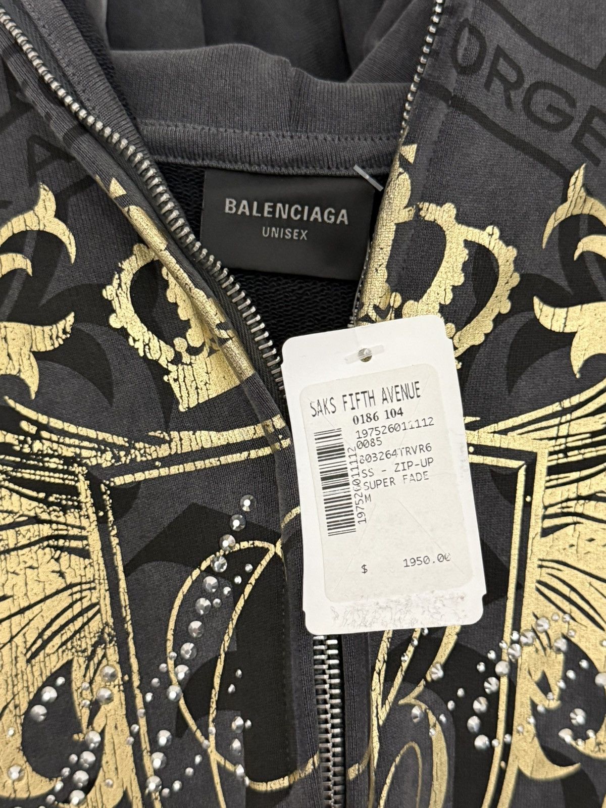 Balenciaga Balenciaga tacky gold y2k hoodie Size US M / EU 48-50 / 2 - 19 Thumbnail