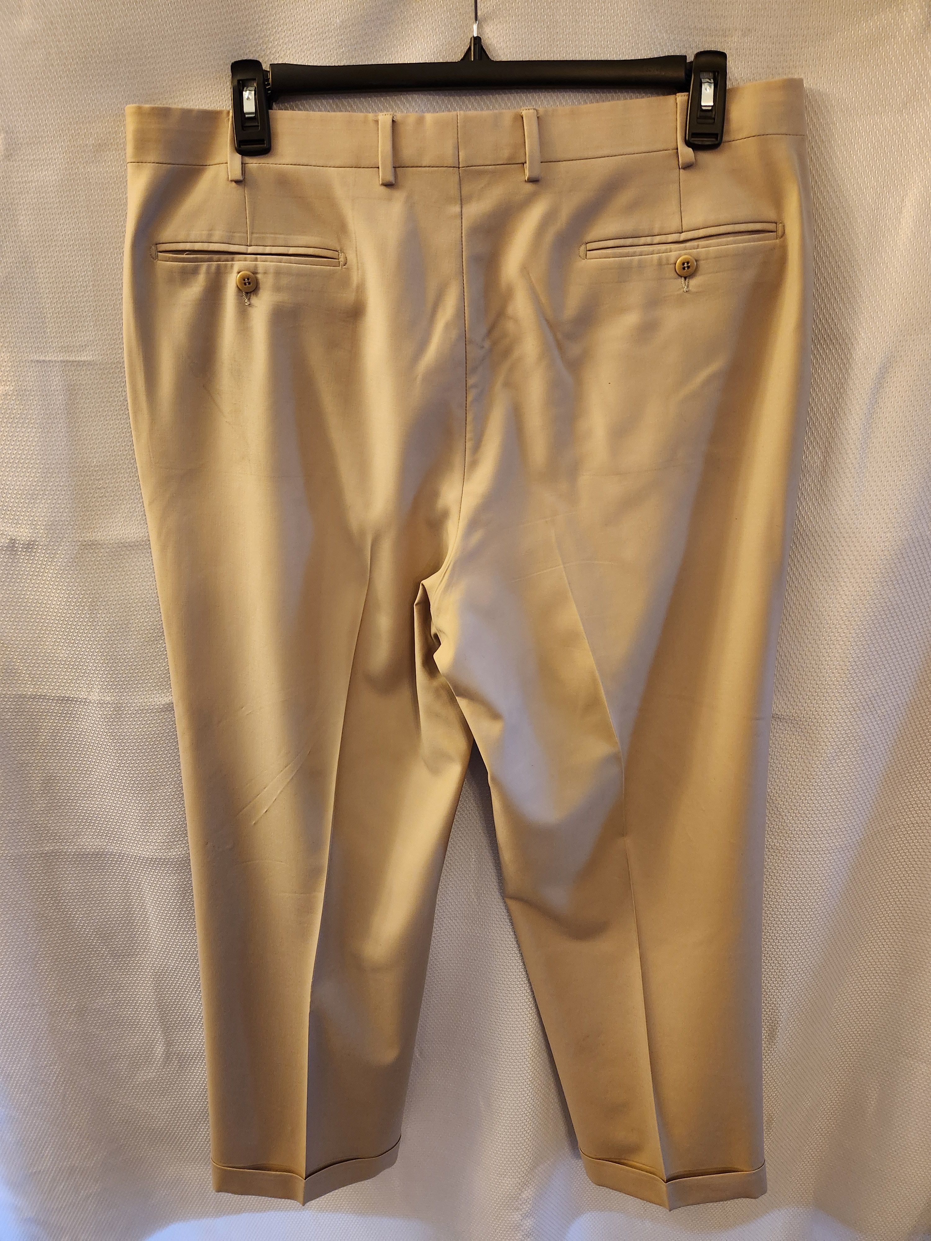 Zanella 100% Wool Flat Front Dress Pants Size US 38 / EU 54 - 2 Thumbnail