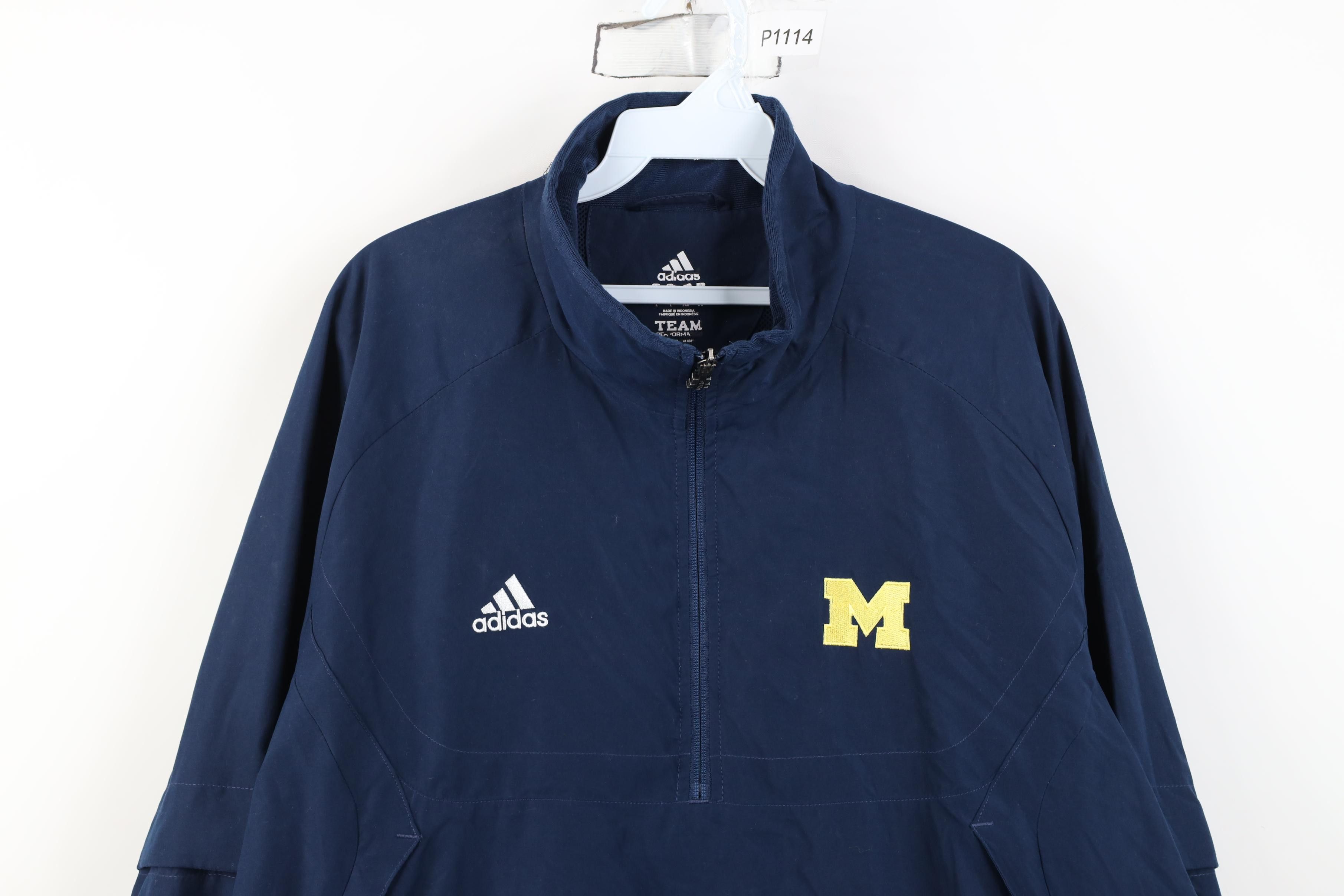 Adidas Adidas University of Michigan Football Button Off Jacket Size US L / EU 52-54 / 3 - 2 Thumbnail