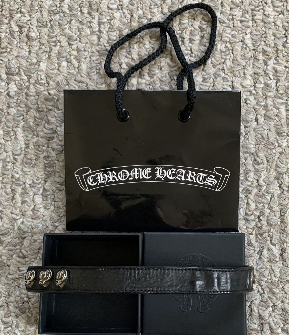 Chrome Hearts Chrome Hearts Adjustable Leather Silver Snap Bracelet Size ONE SIZE - 9 Thumbnail