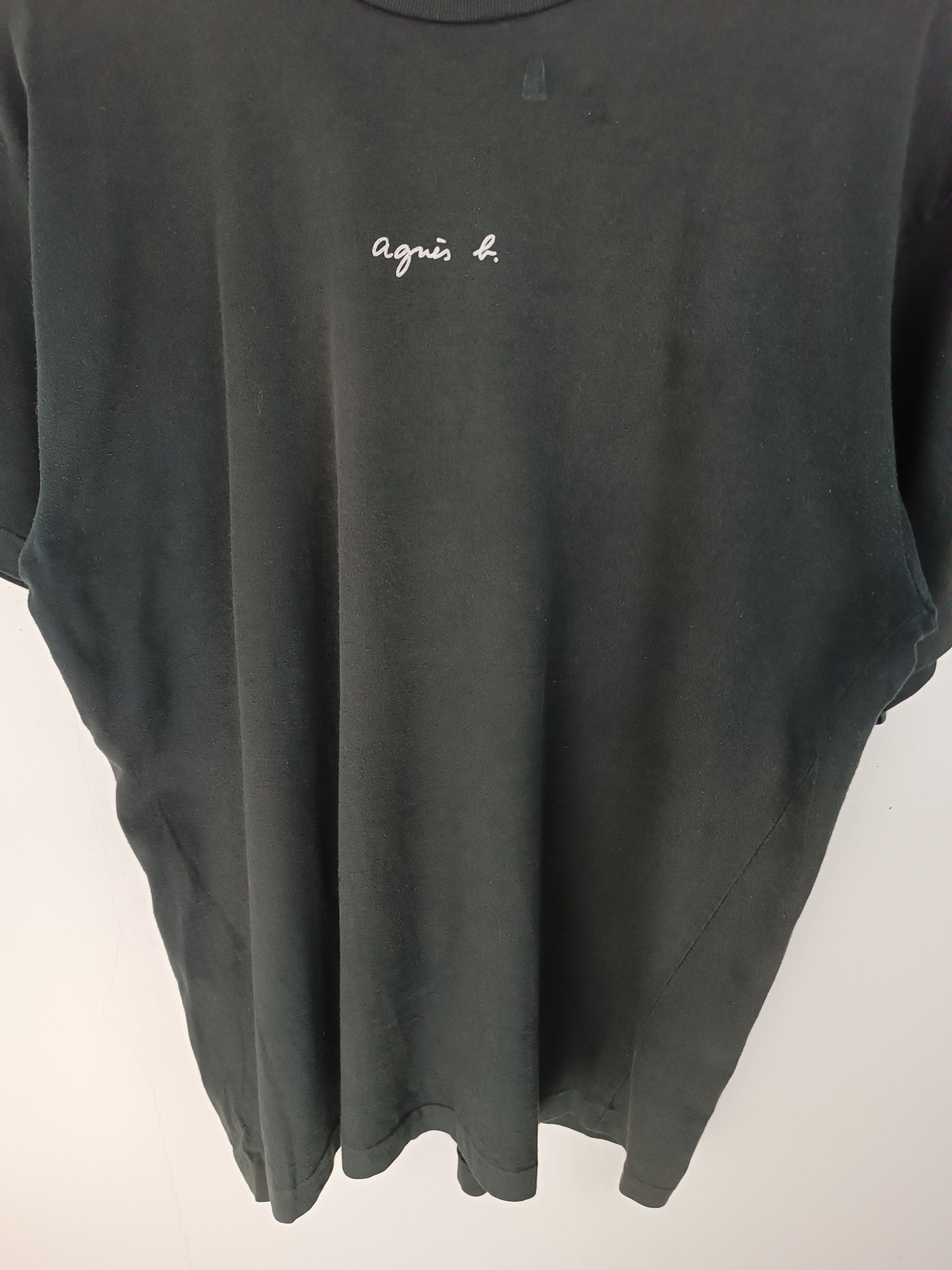 agnes b. VINTAGE 90'S AGNES B. SMALL LOGO SINGLE STITCH VERY RARE TEE Size US XL / EU 56 / 4 - 6 Thumbnail