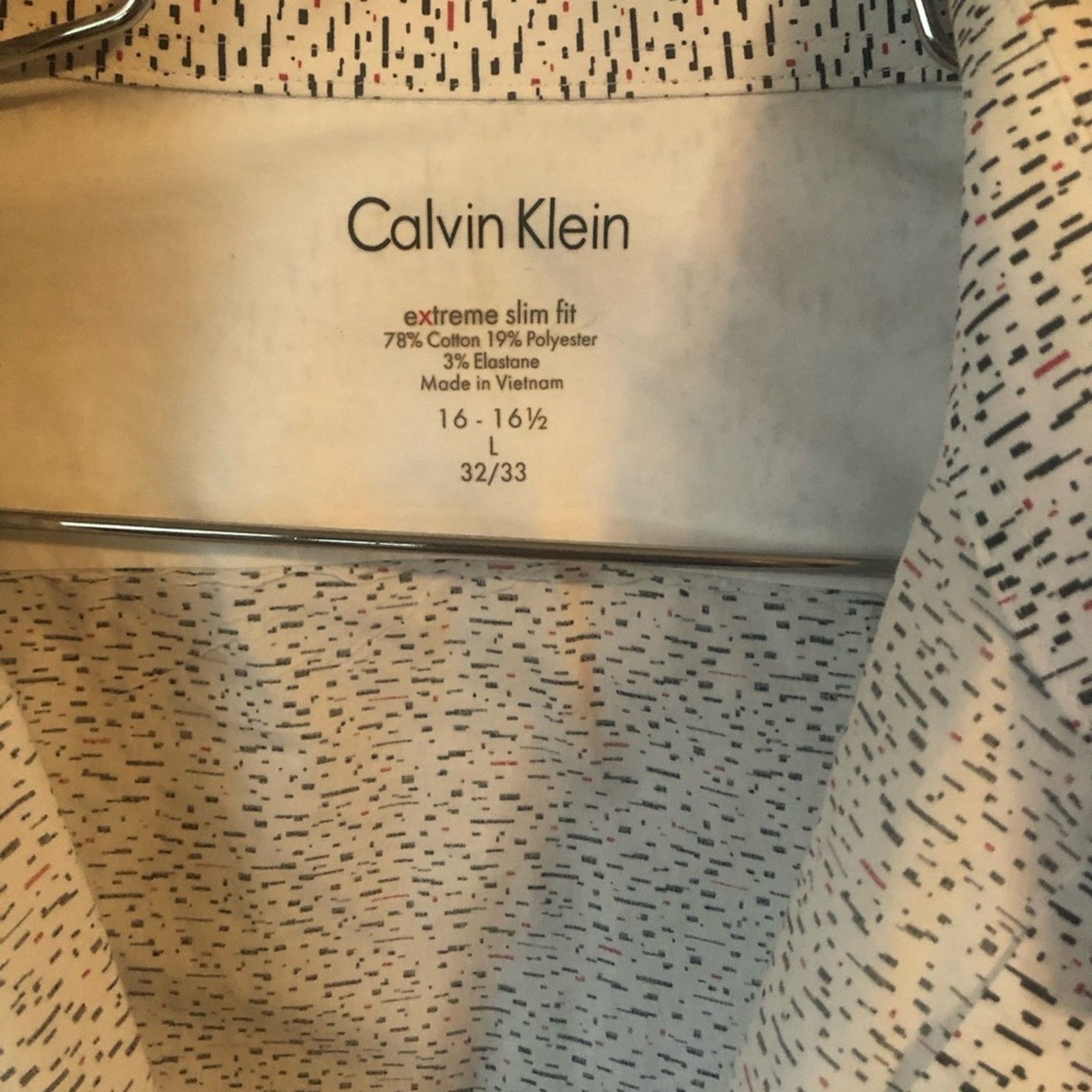 Calvin Klein Calvin Klein Button down shirt. Spotted Extreme slim fit. Size US L / EU 52-54 / 3 - 5 Thumbnail