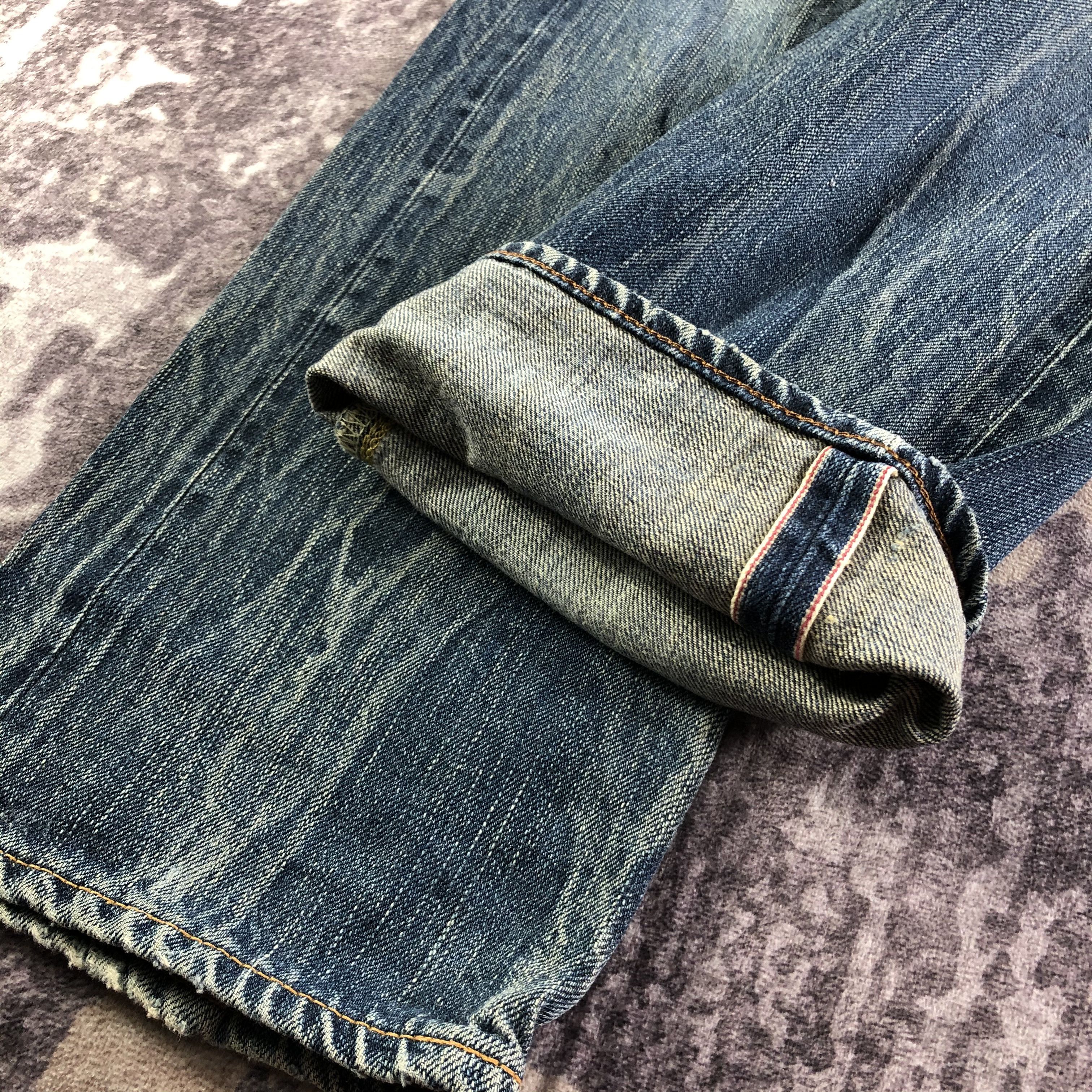 Edwin Vintage Blue Wash Edwin 505 Selvedge Jeans-JM3578 Size US 32 / EU 48 - 6 Thumbnail