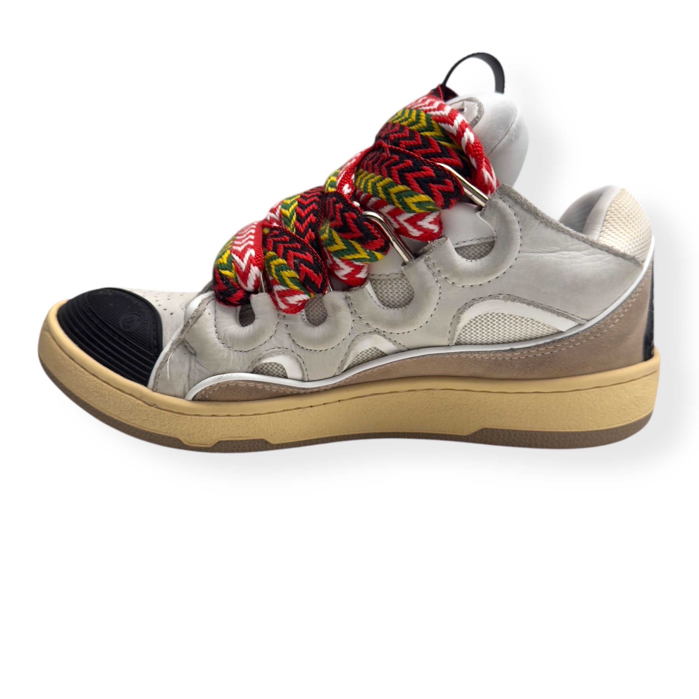 Lanvin LANVIN CURB SNEAKER WHITE / MULTICOLOURED 40 / UK6 Size US 7 / EU 40 - 3 Thumbnail