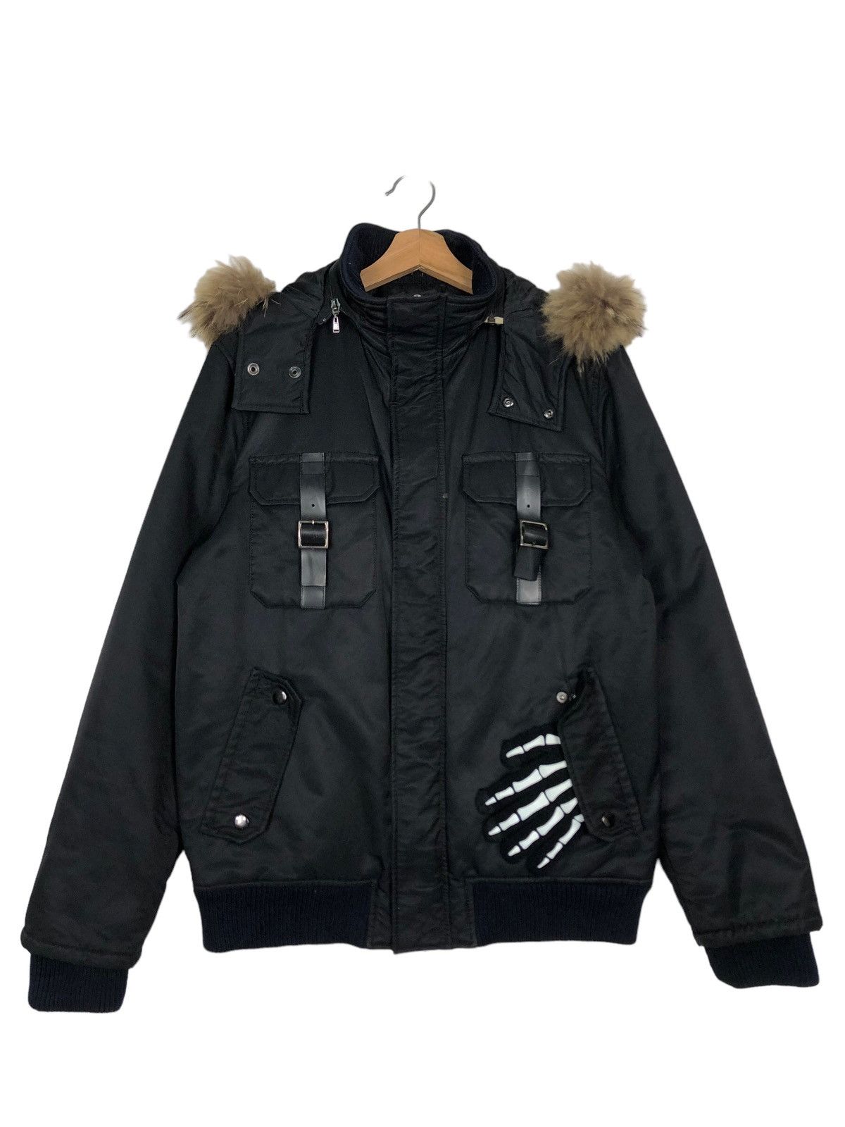 Comme Ca Ism 🔥Comme Ca Ism Japan Bomber Bondage Design Mink Fur Hoodie Size US M / EU 48-50 / 2 - 1 Thumbnail