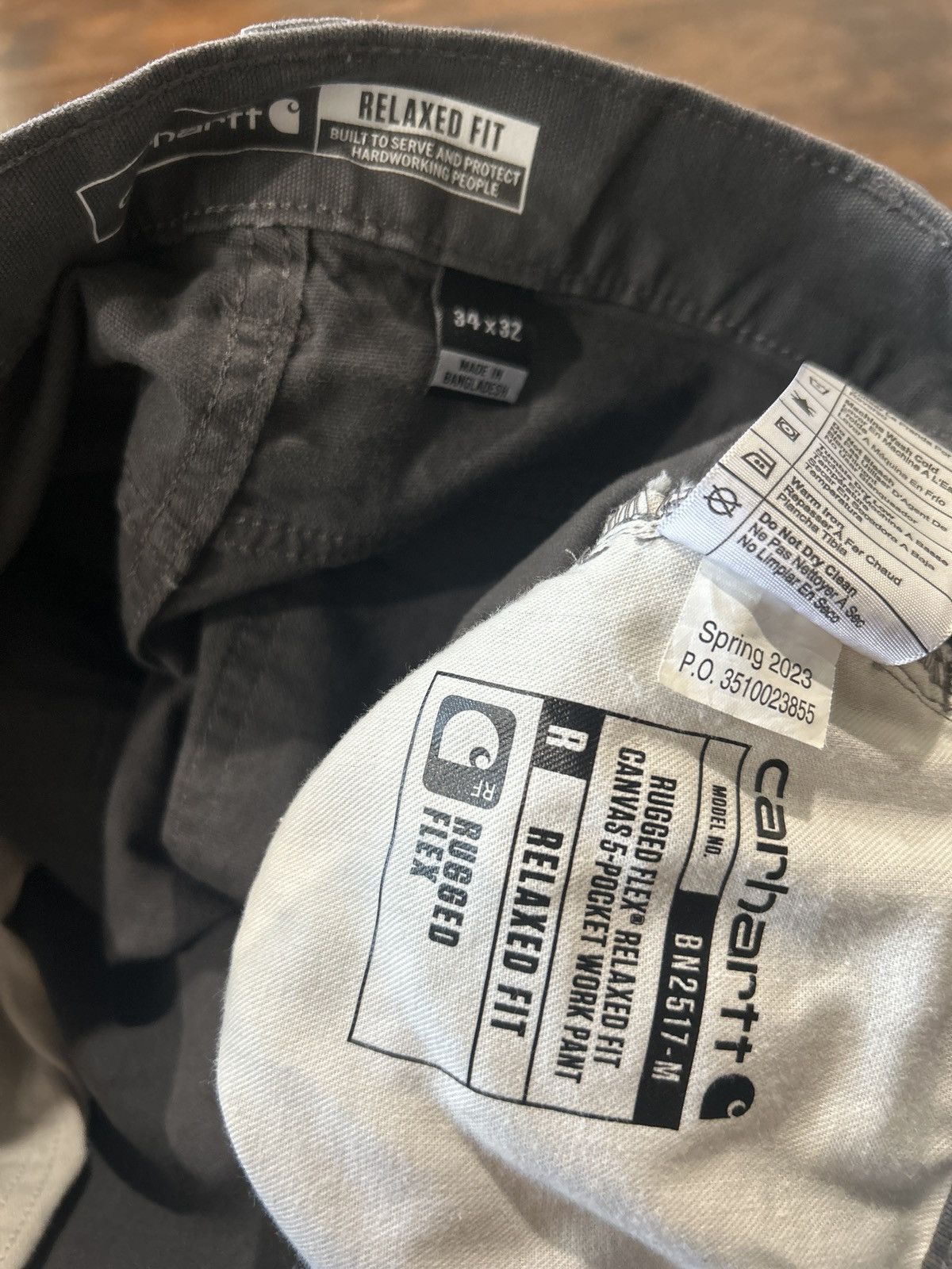 Carhartt Grey Carhartt relaxed fit pants Size US 34 / EU 50 - 1 Thumbnail