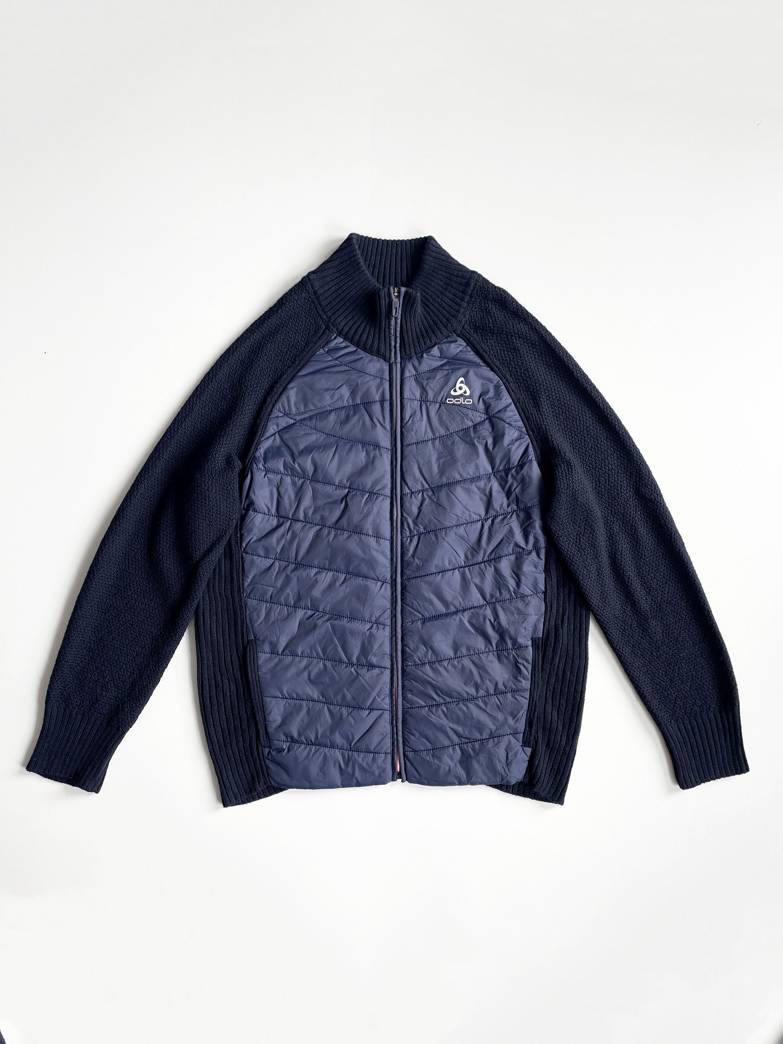 image of Odlo Navy Zip Cardigan Size Xl, Men's