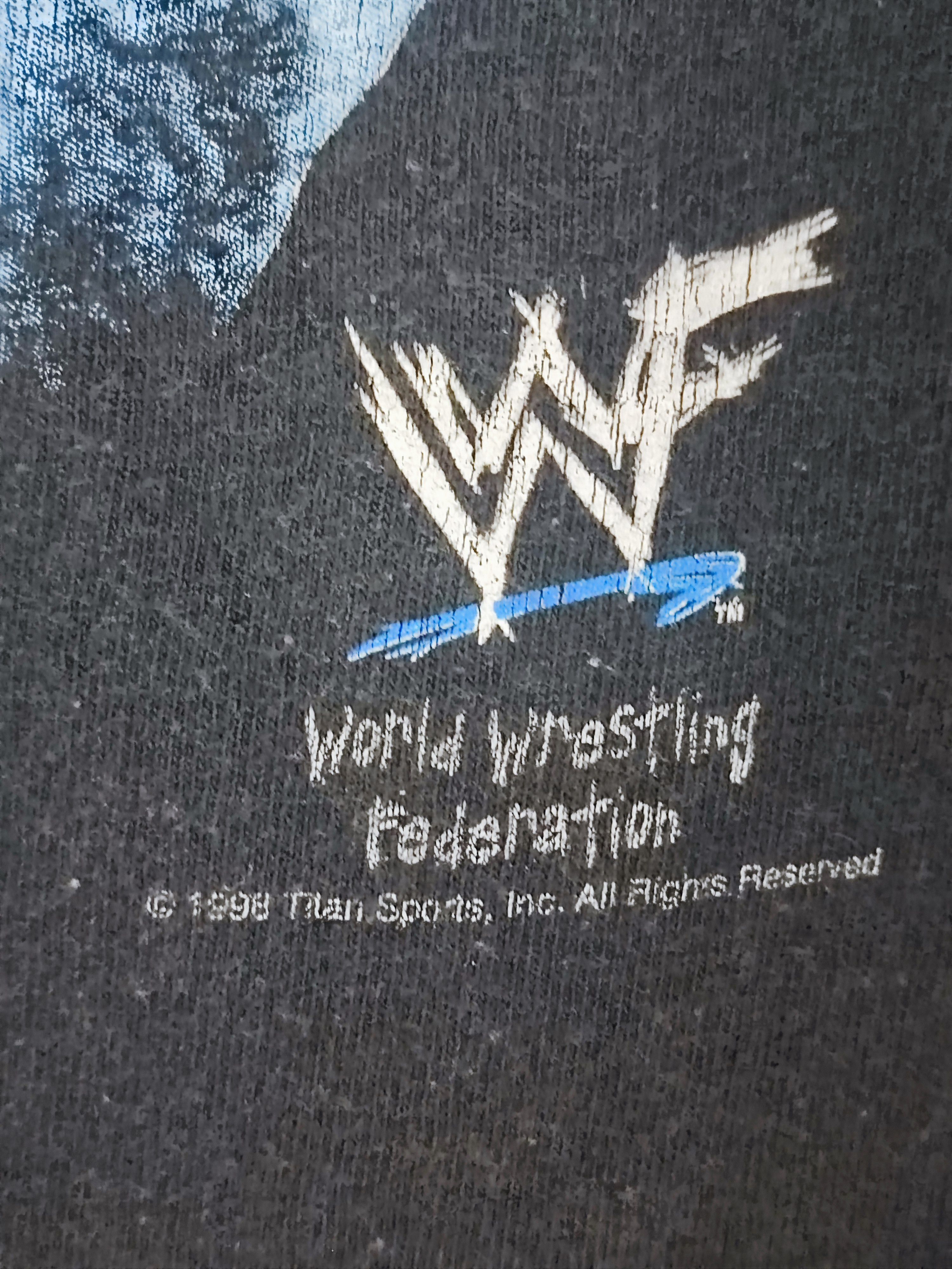 Vintage Rare Design Vintage '98 Stone Cold Steve Austin WWF T-Shirt Size US L / EU 52-54 / 3 - 3 Thumbnail