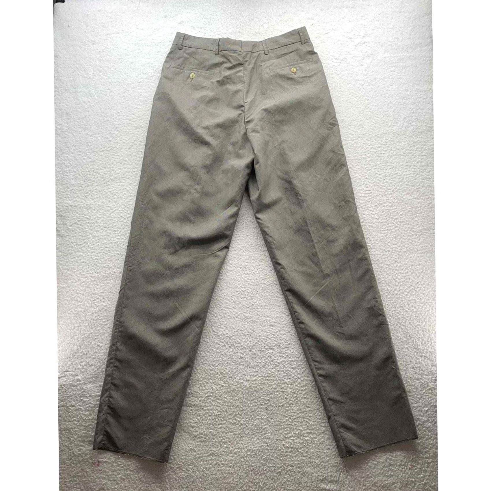 Lacoste Lacoste Dress Pants Mens 33 36.5 Trousers Slacks Preppy Dad Green Size US 33 - 4 Thumbnail