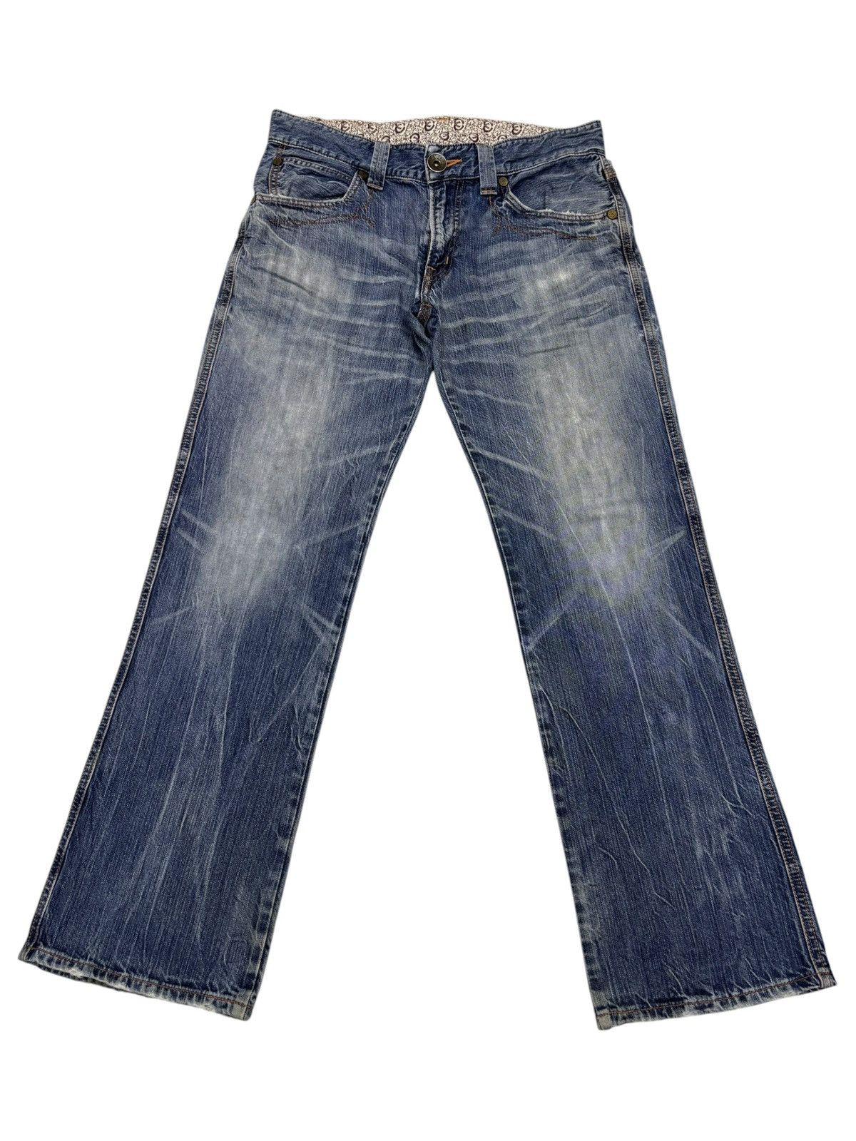 Kapital FLARE JEANS EDWIN BLUE TRIP 503 DISTRESSED DENIM JEANS Size US 33 - 1 Thumbnail