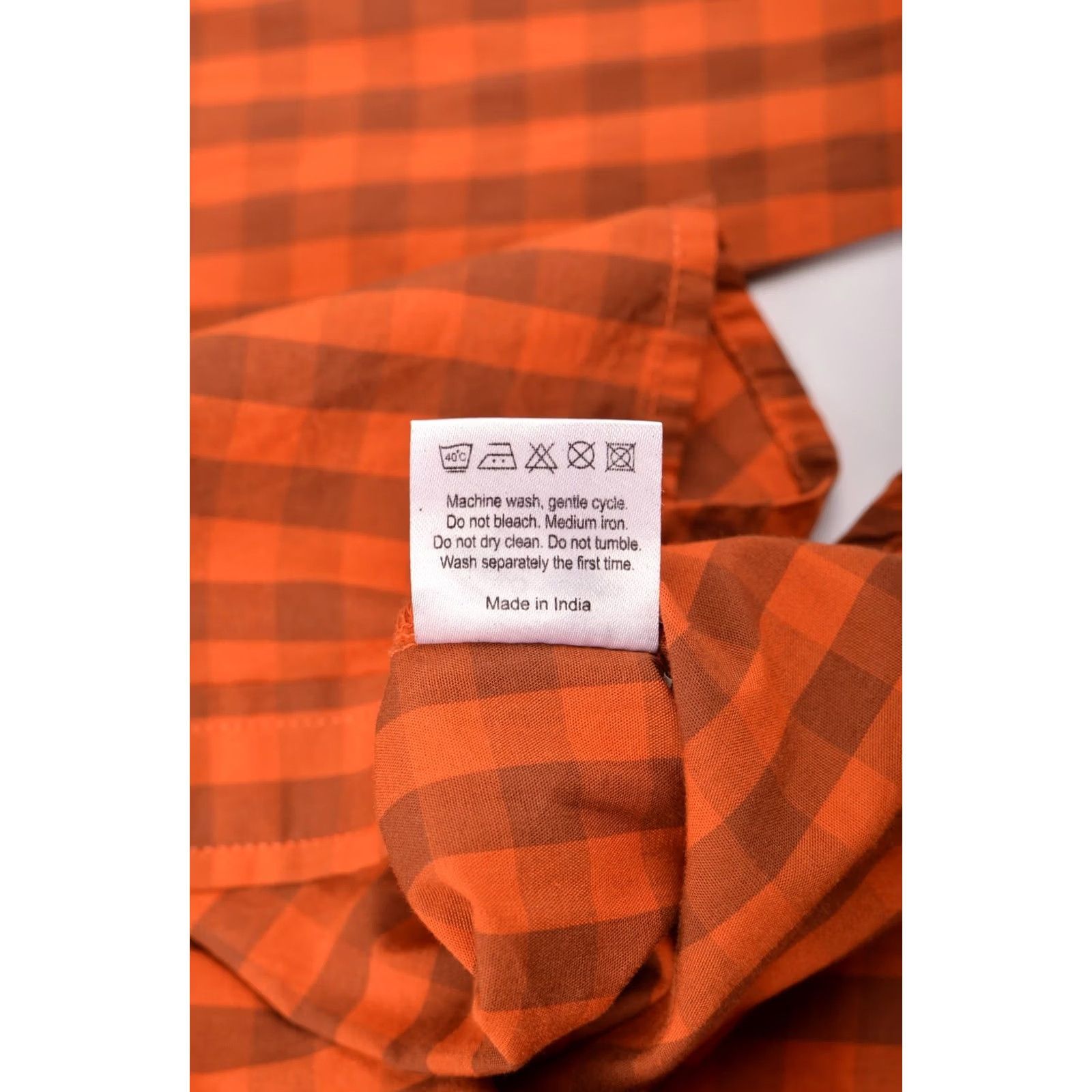 Vintage KTM Bike Industries Factory Team Orange Check Button Shirt Racing Size L Mens Size US L / EU 52-54 / 3 - 5 Thumbnail