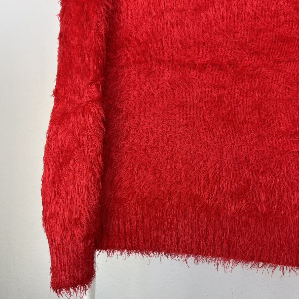 Japanese Brand Vintage red hairy silk sweater retro Size XS / US 0-2 / IT 36-38 - 5 Thumbnail
