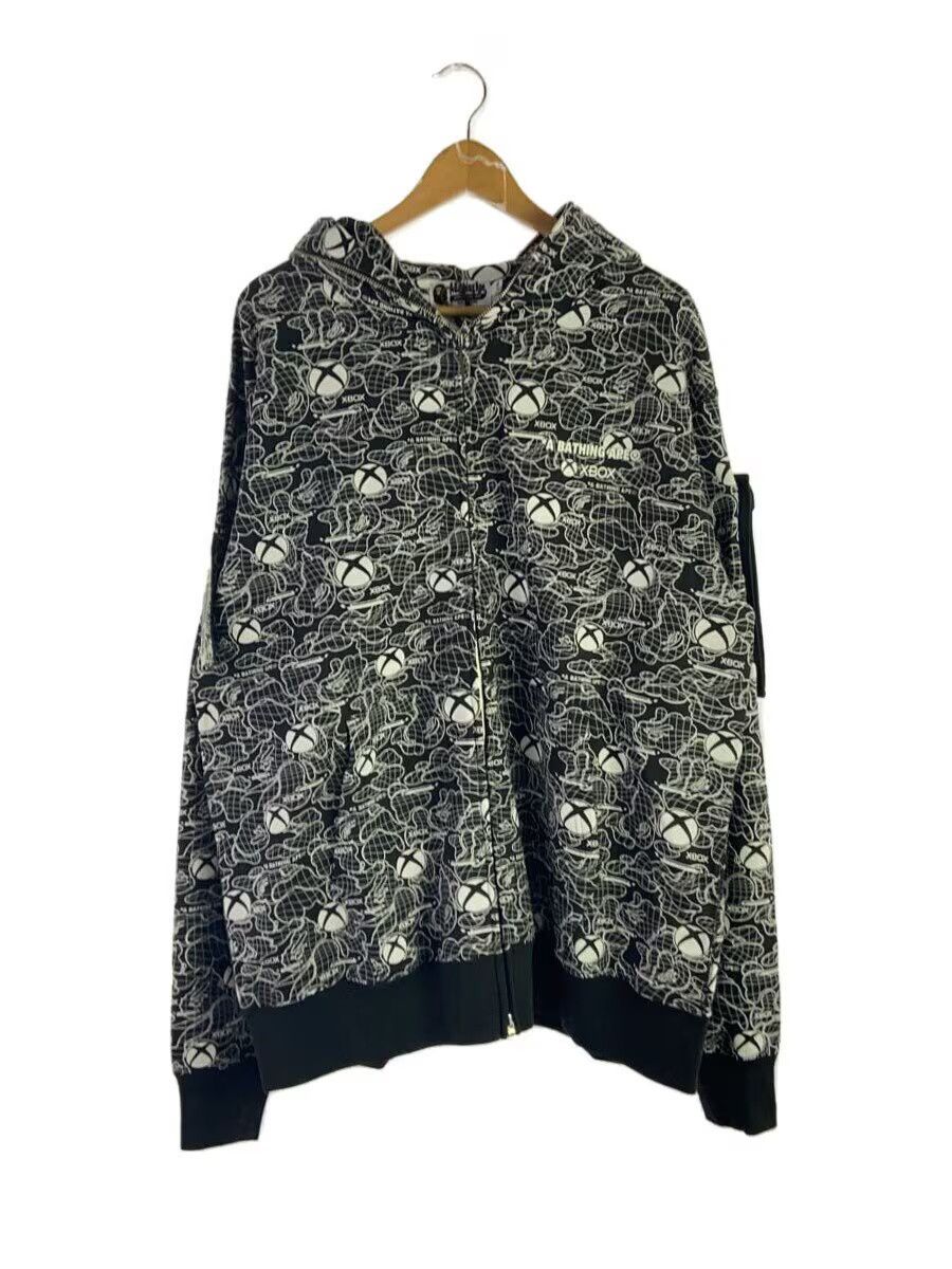 Bape A Bathing Ape Monogram Cotton Zip Hoodie Black Size US XXL / EU 58 / 5 - 1 Thumbnail