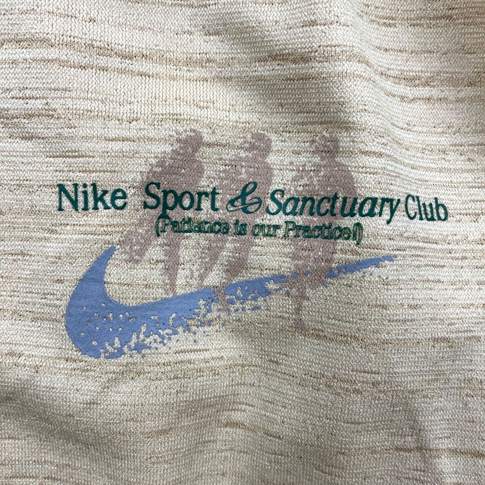 Nike Nike Dri-Fit Running Sport & Sanctuary Club T-Shirt S Mens Short Sleeve Tan Size US S / EU 44-46 / 1 - 3 Thumbnail
