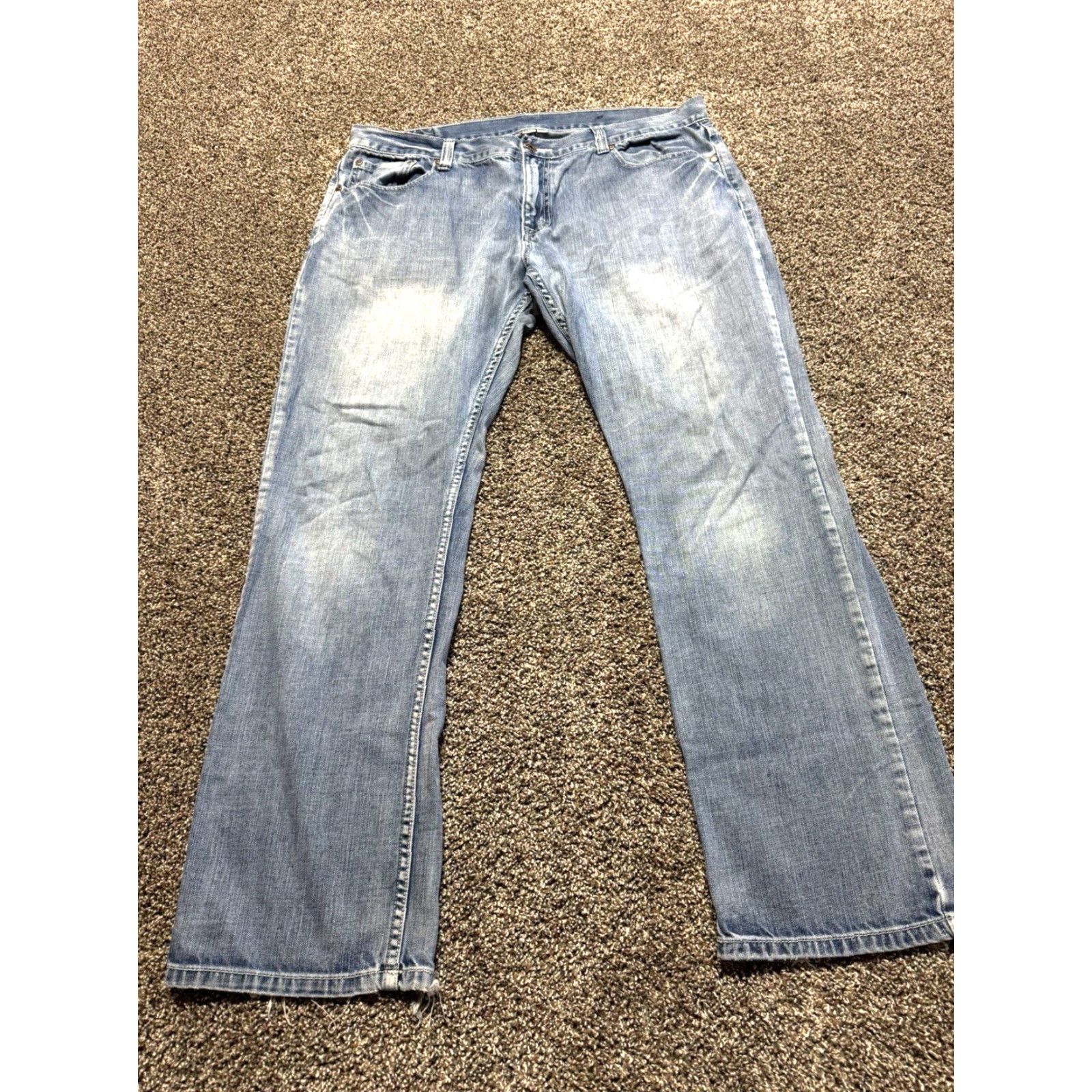 Denime Flypaper Jeans Main Selling Point Flypaper Jeans Straight Men 38 Blue Denim 38X32 Thick Stitch Vintage No Size US 38 / EU 54 - 2 Thumbnail
