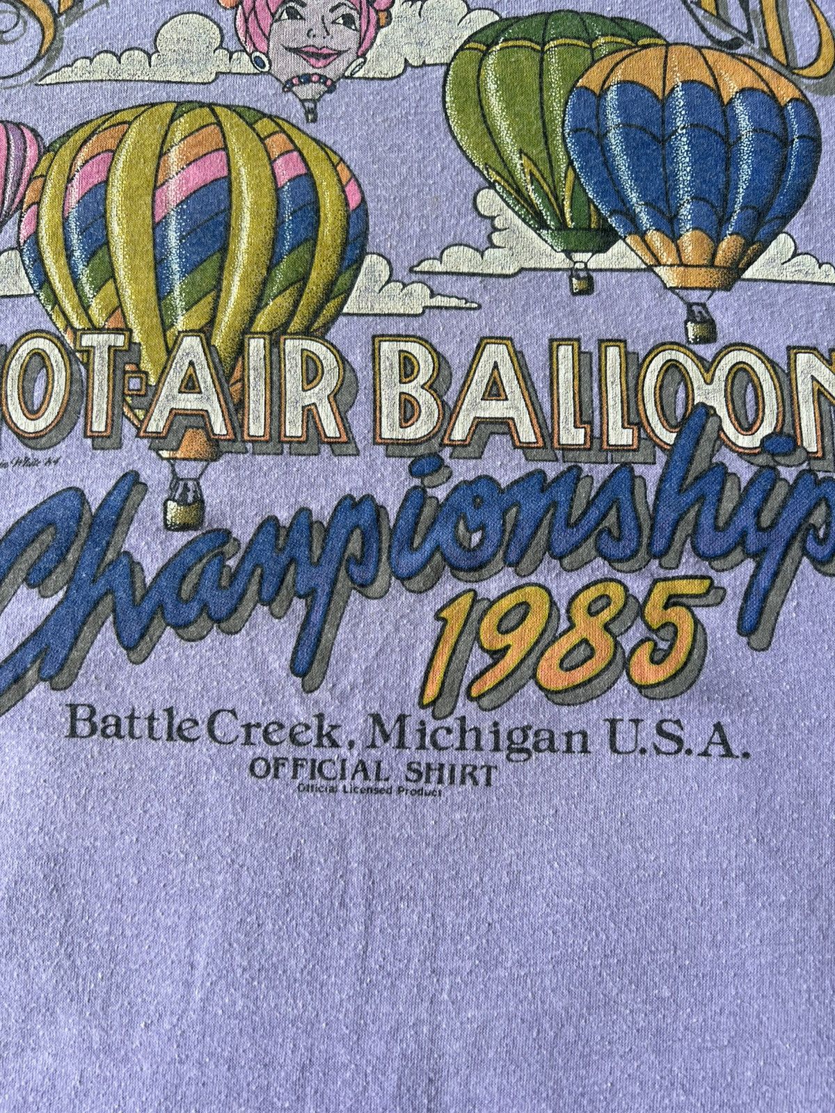 Vintage 80s Hot Air Balloon Championship Festival t shirt Size US L / EU 52-54 / 3 - 3 Thumbnail