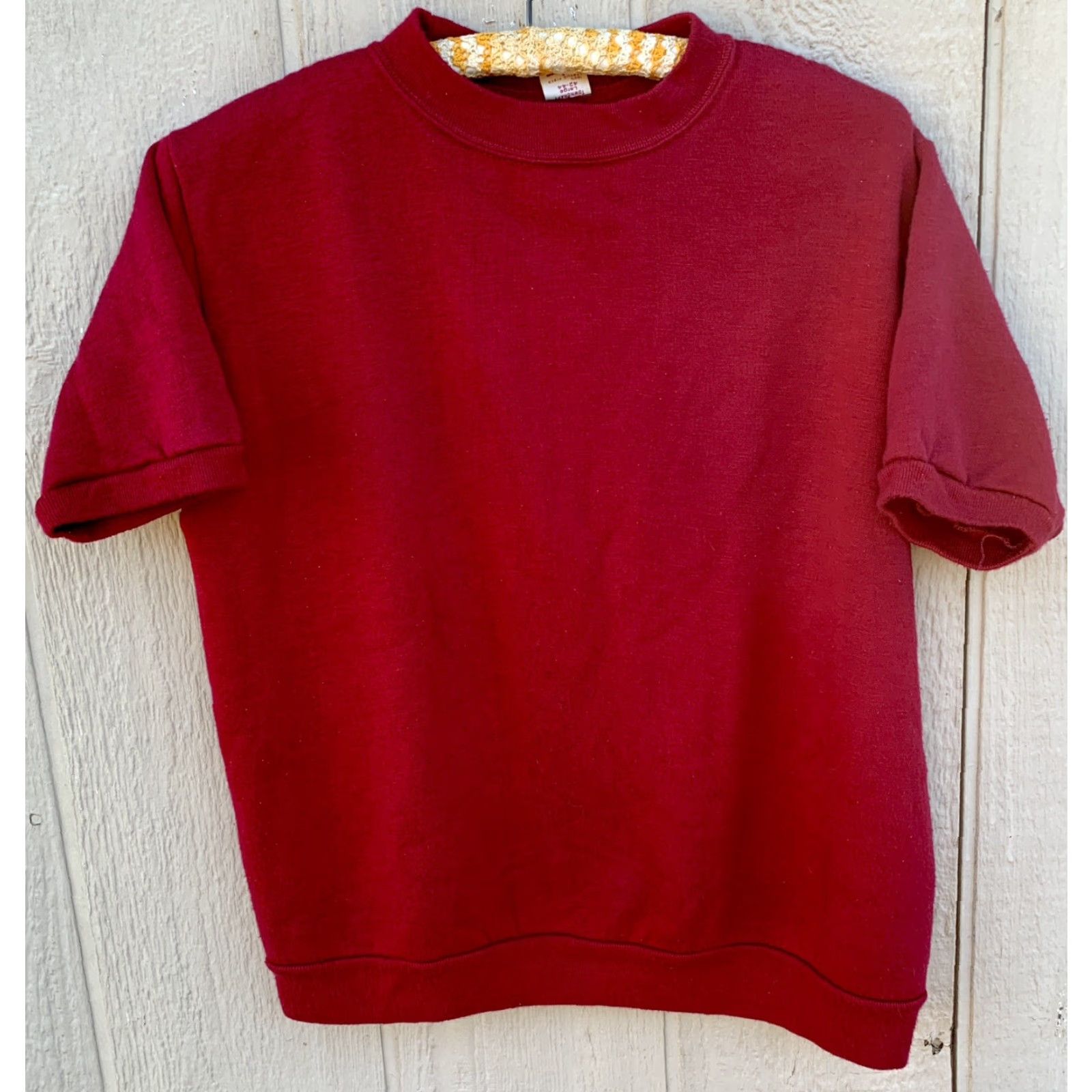 Vintage VINTAGE Towncraft Sweatshirt Short Sleeve Red L 42 44 Acrylic Fiber Pullover Men Vintage USA College Retro 50s 60s Size US L / EU 52-54 / 3 - 6 Thumbnail