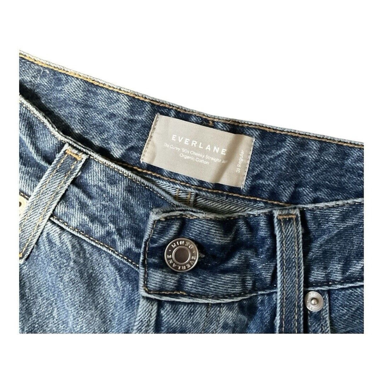 Everlane Everlane Curvy 90s Cheeky Straight Jean Size 31" - 3 Thumbnail