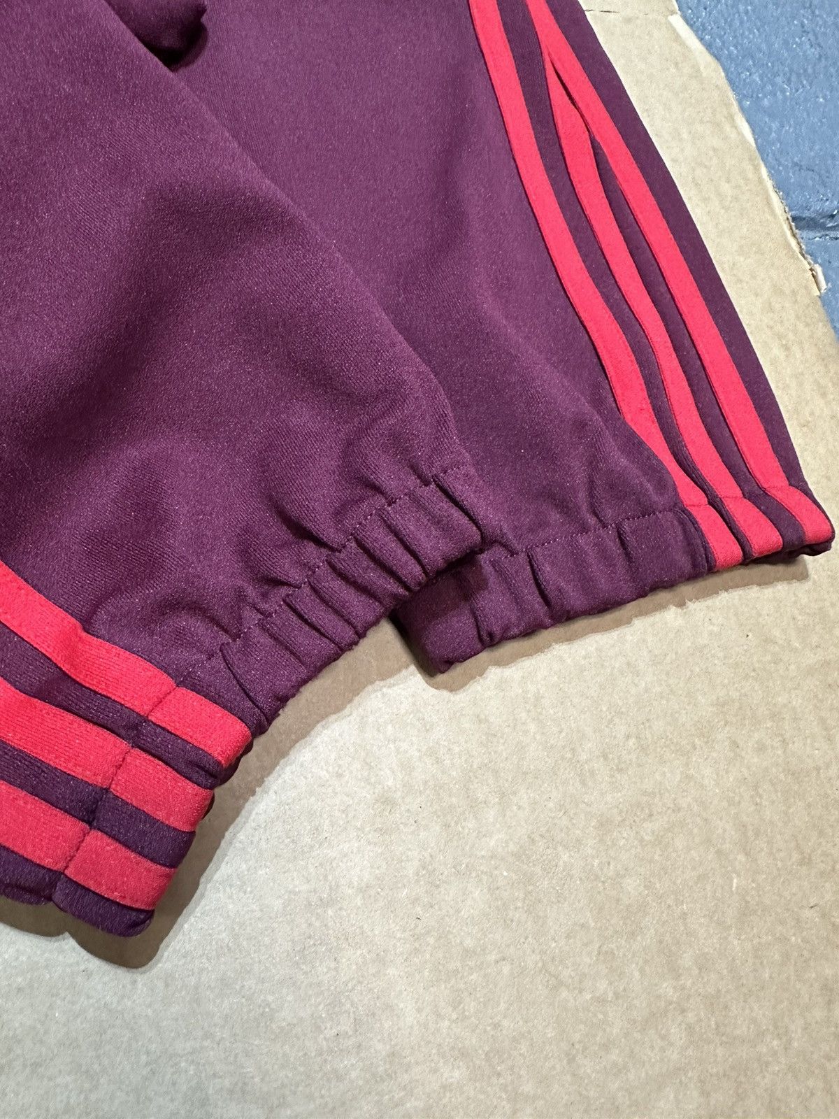 Adidas Adidas Yeezy Calabasas Maroon Burgundy Track Pants Size US 27 - 5 Thumbnail