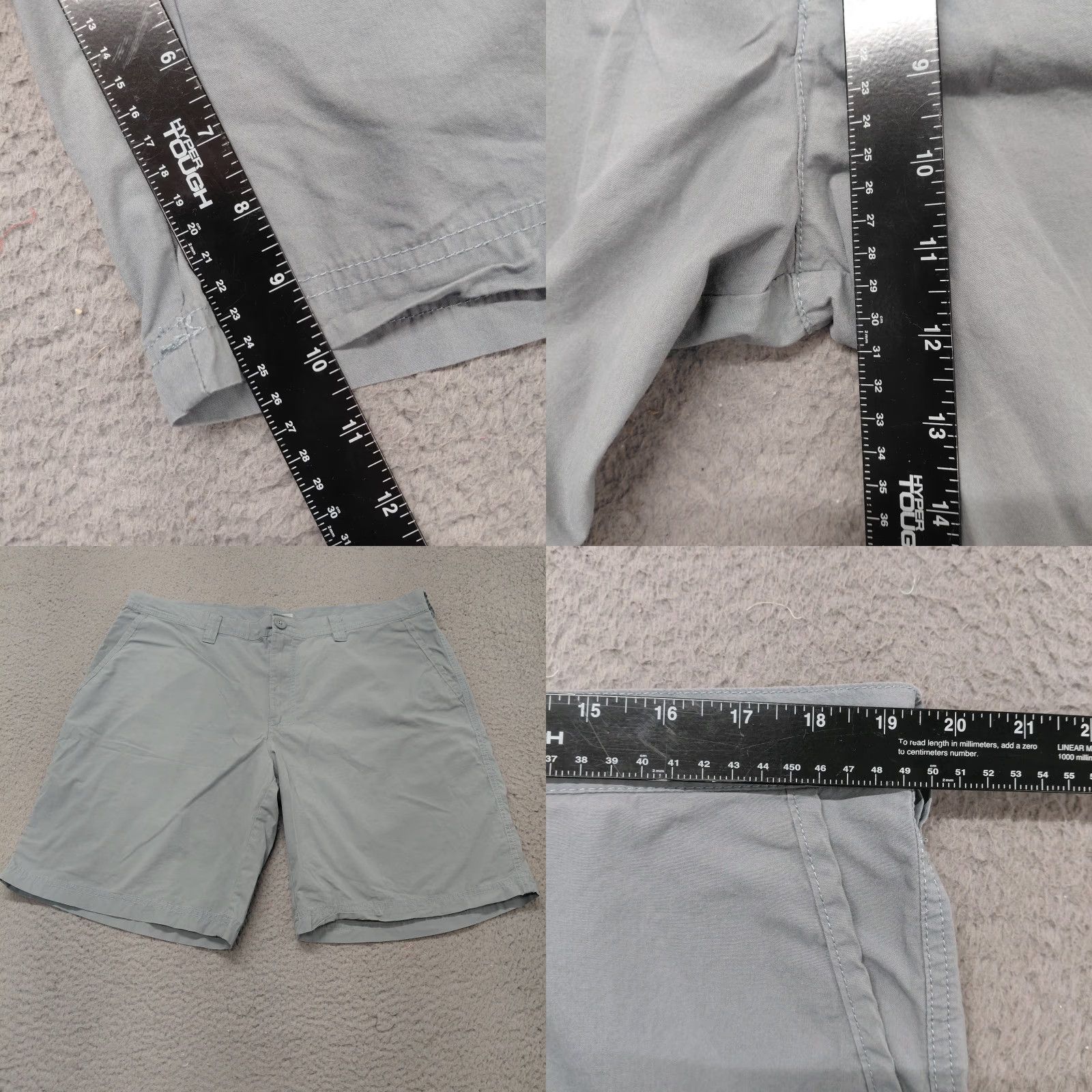 Vintage Columbia Chino Shorts Men's 38W Gray 10" Inseam Pockets Outdoor Hiking Casual Regular Fit XS? Size US 38 / EU 54 - 8 Thumbnail