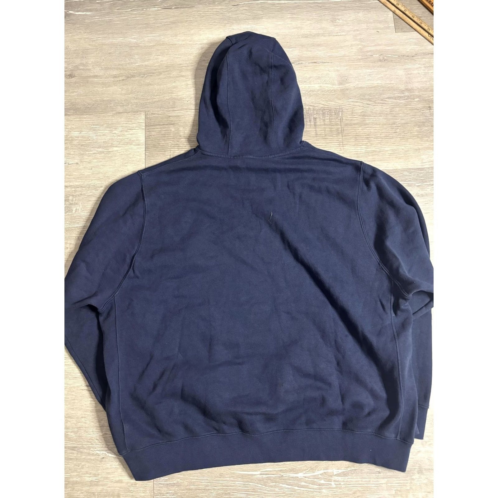 Nike Nike Mens 2XL Blue Pullover Fleece Hoodie Embroidered Swoosh Logo Sweatshirt Size US XXL / EU 58 / 5 - 4 Thumbnail