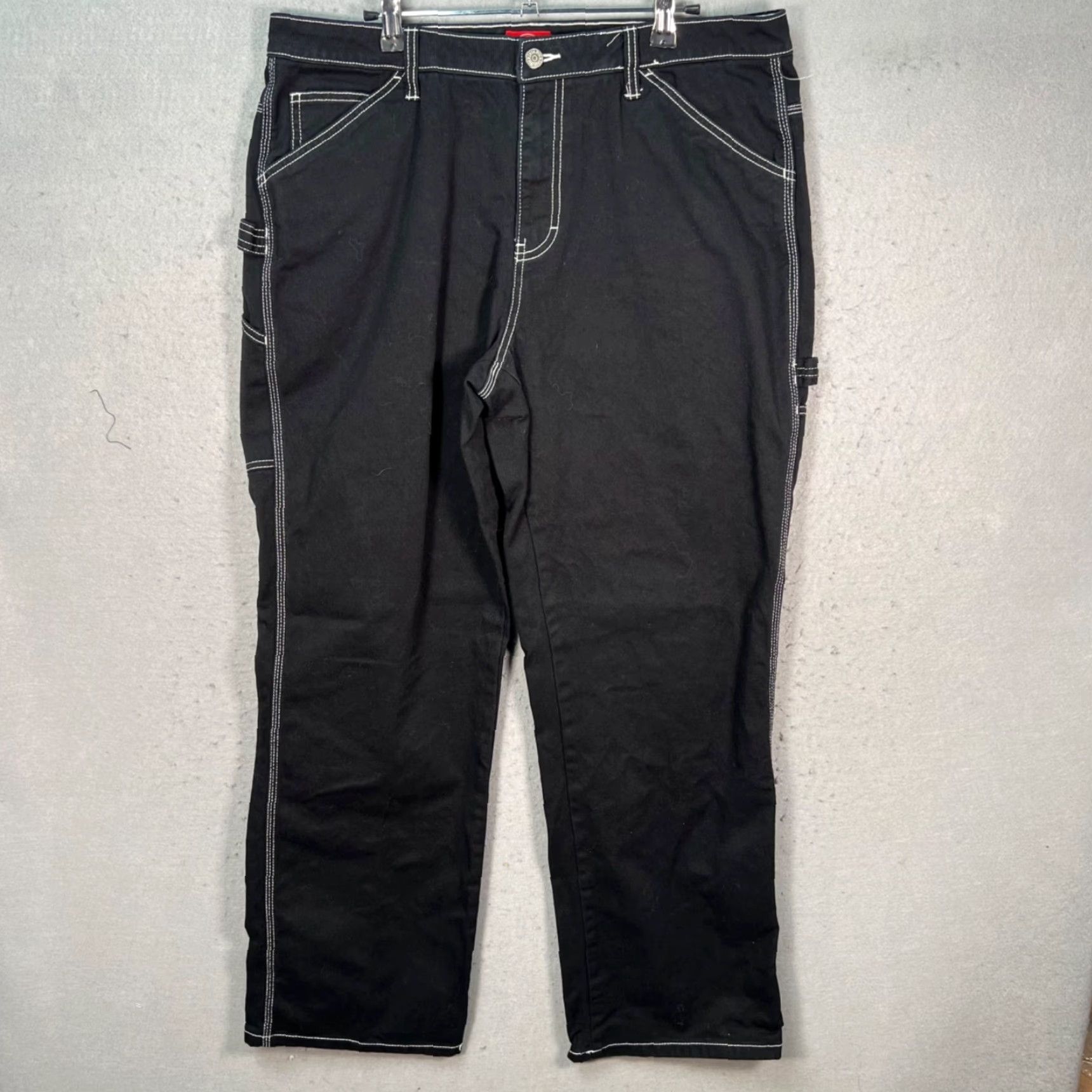 Dickies VINTAGE Dickies Womens Size 15 / 32 Carpenter Pants Contrast Stitch Work Wear Size 24" / US 00 / IT 34 - 2 Thumbnail