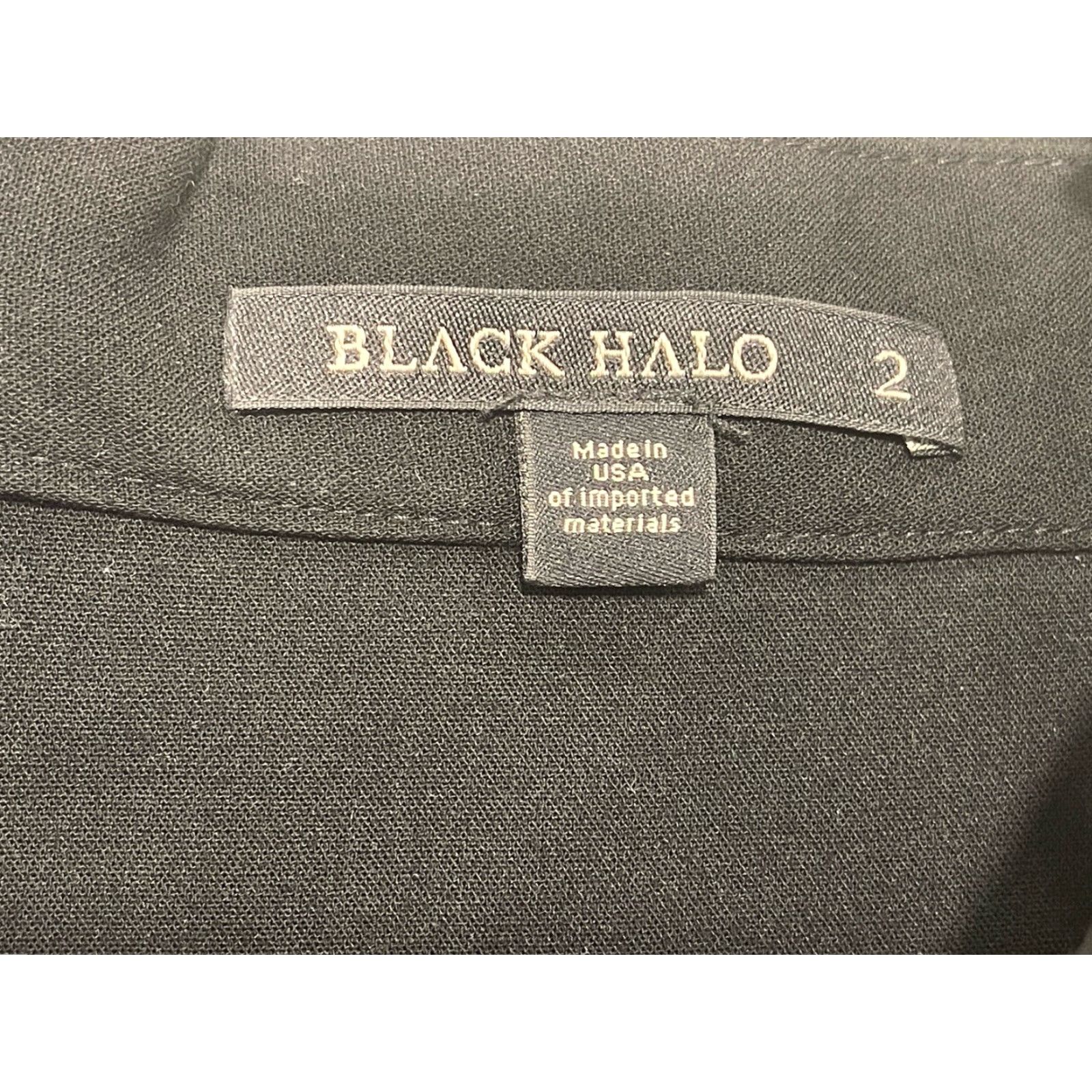 Black Halo Black Halo Shorts Sz 2 Black Made In USA 25 x 3 Size 26" / US 2 / IT 38 - 3 Thumbnail