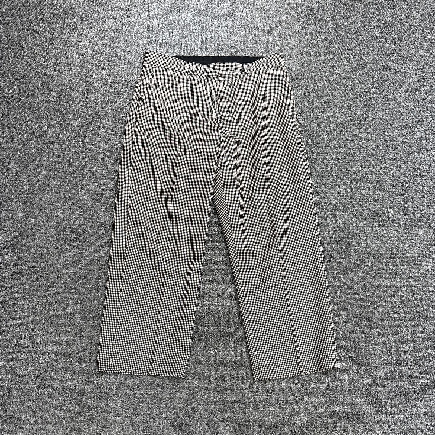 Dior Dior Houndstooth Virgin Wool Trousers Size 34 Size US 34 / EU 50 - 1 Thumbnail